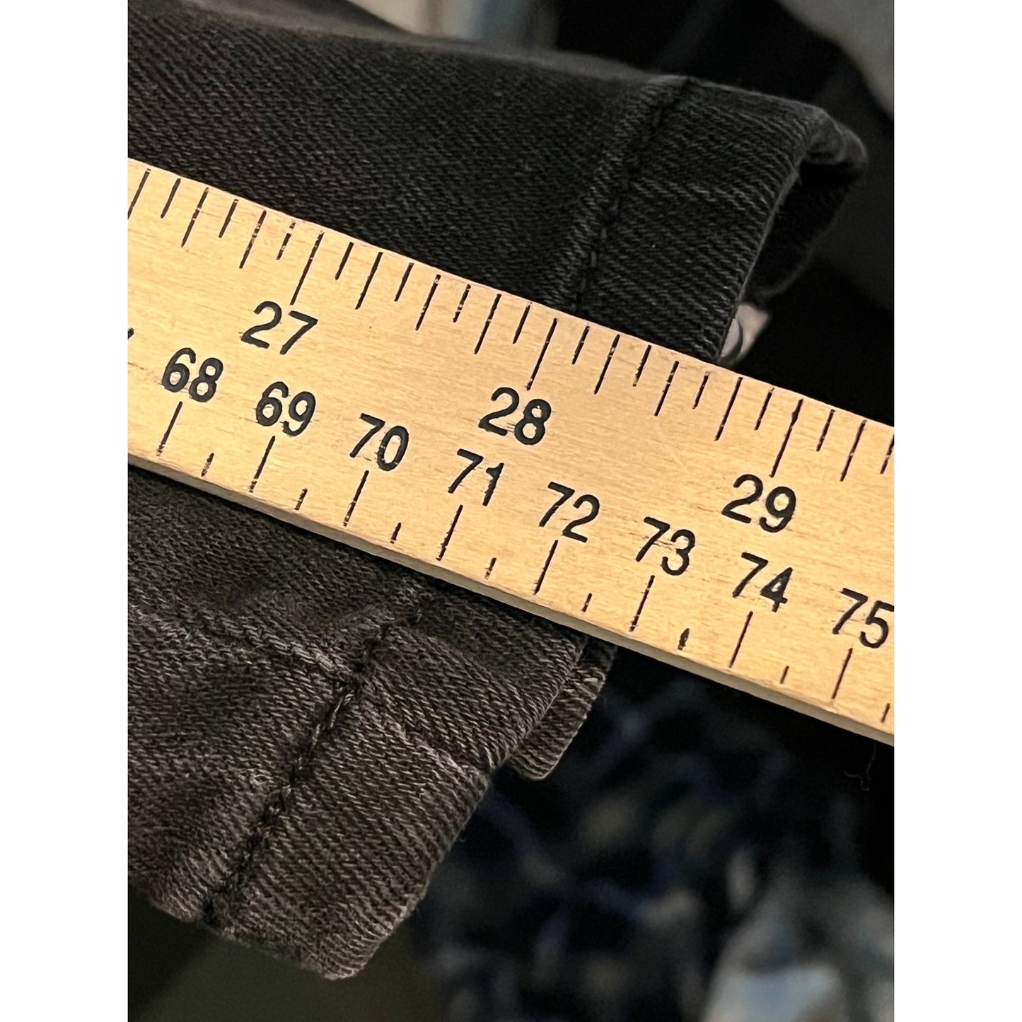 Raw X standard fit black moto white Stripe Jeans Mens 36x29