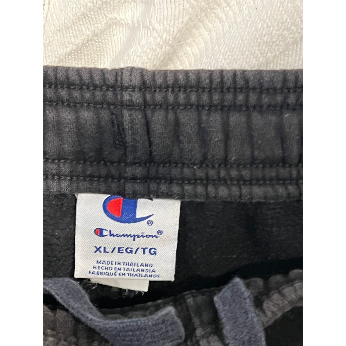 Champion Black Cuffed Sweatpants Mens XL