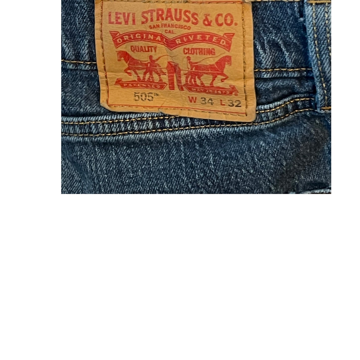 Jean Levi's 505 coupe droite régulière homme 34x32