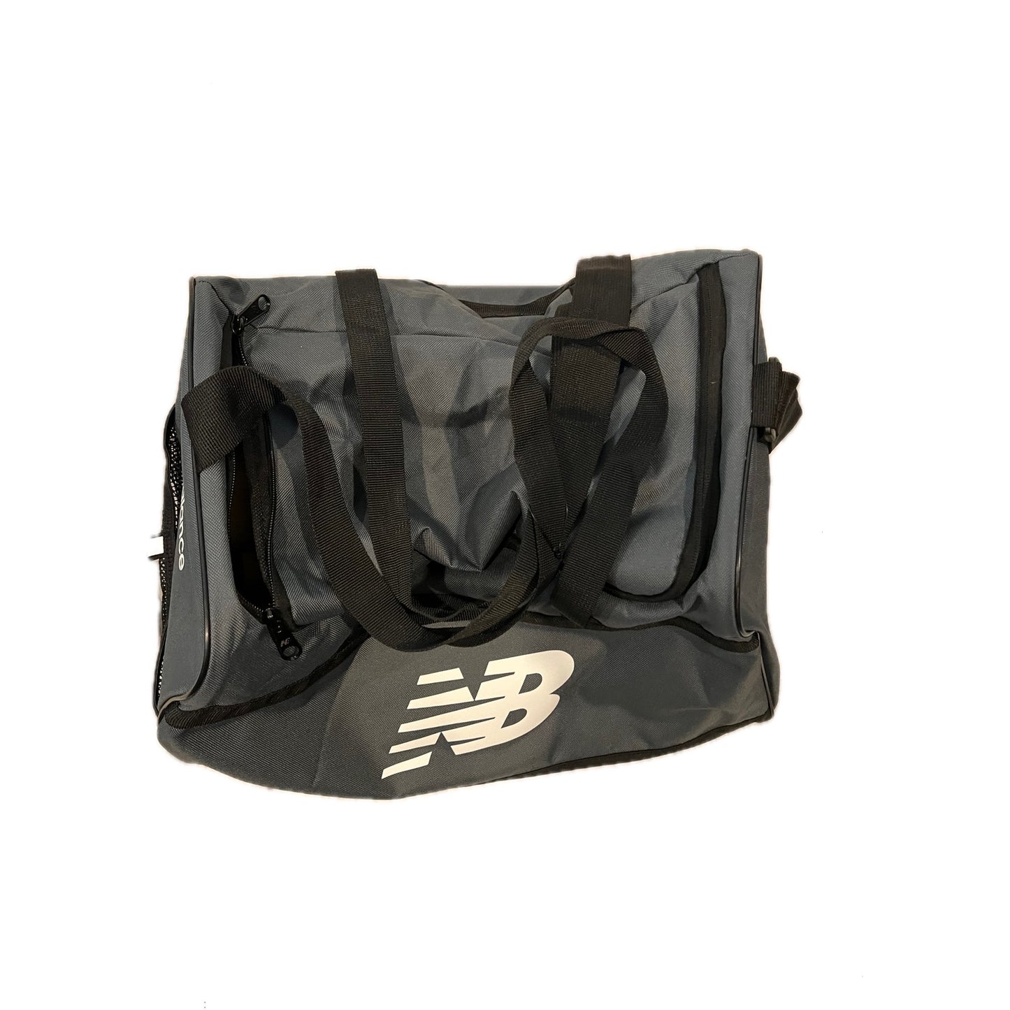 New Balance Medium Gray Black Gym Bag 18"x12"x12"