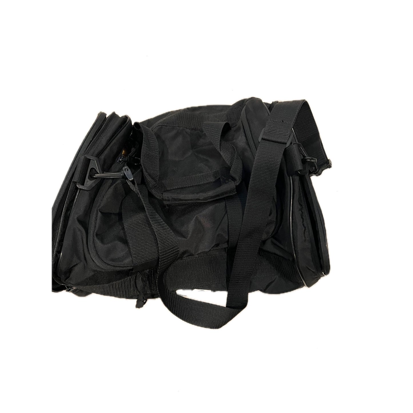 Adidas Defender Small Black White Duffel Gym Bag 18x10x10