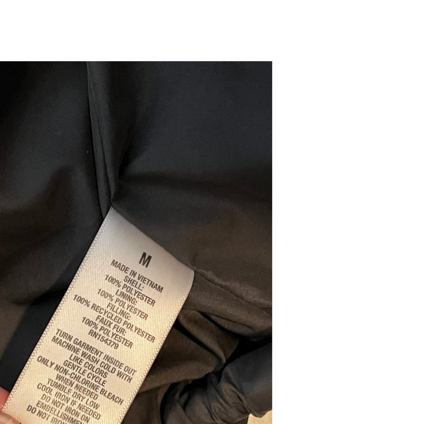 Aeropostale Remixed Black Puffy Cropped Jacket Mens Medium