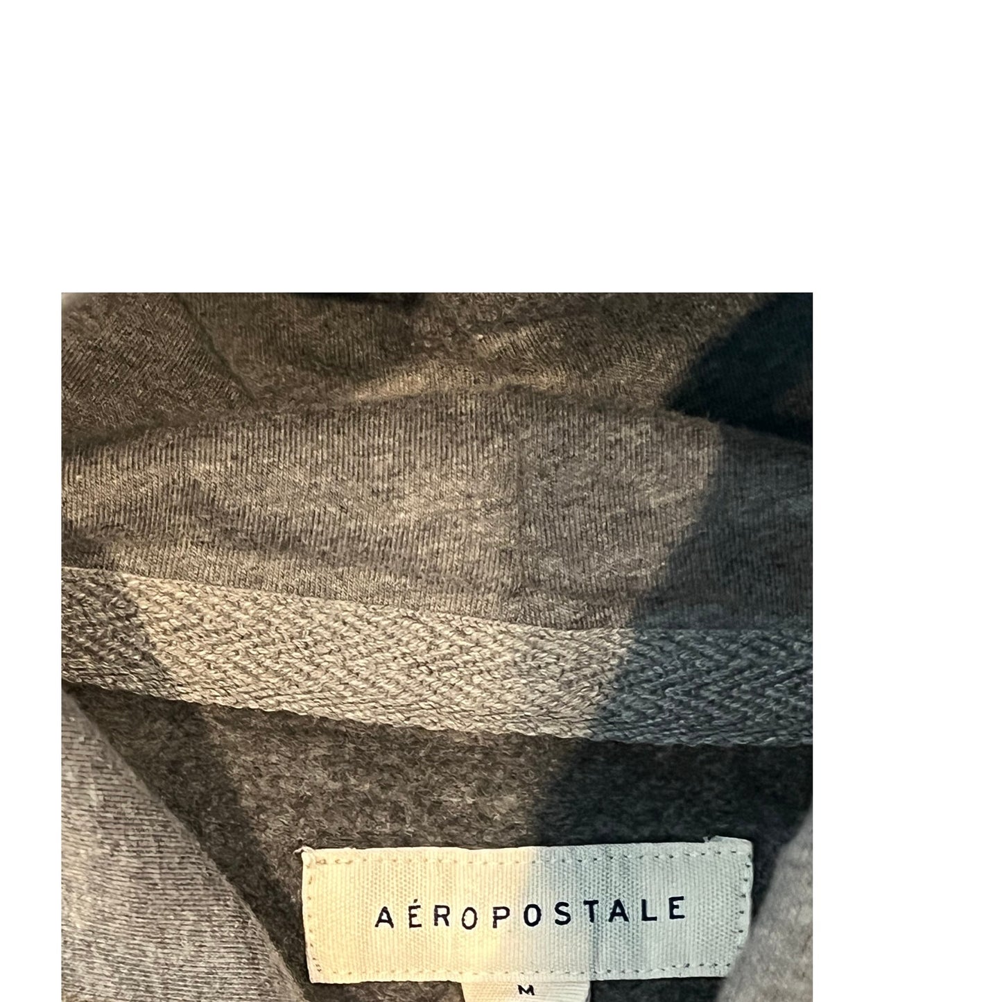 Sweat à capuche Aeropostale gris, taille M pour homme