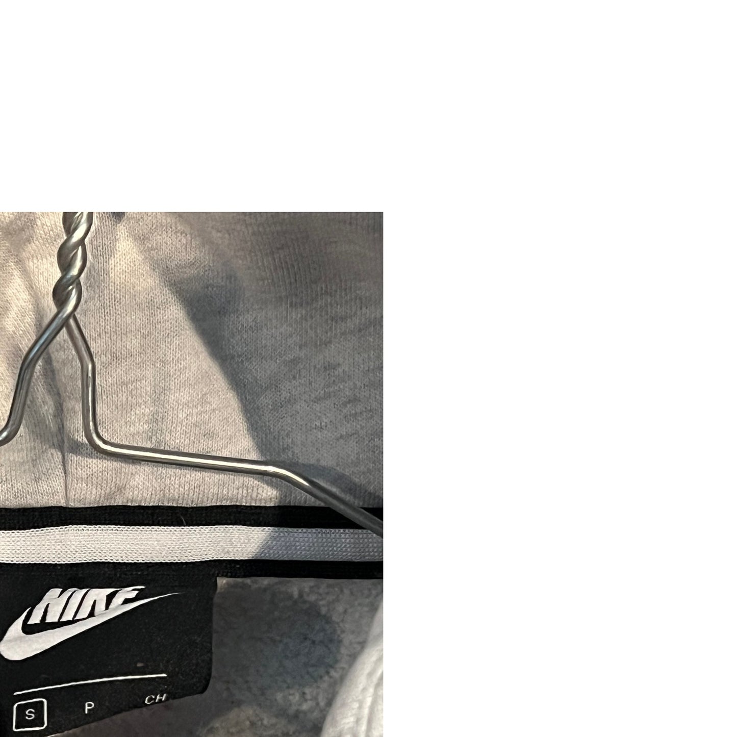 Nike Gray Black Full Zip Up Hoodie Mens Small