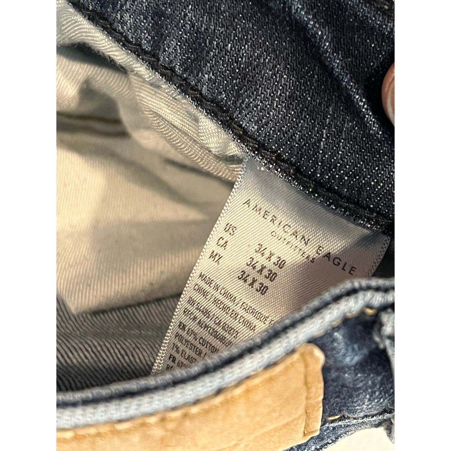 American Eagle Original Straight Jeans Mens 34x30