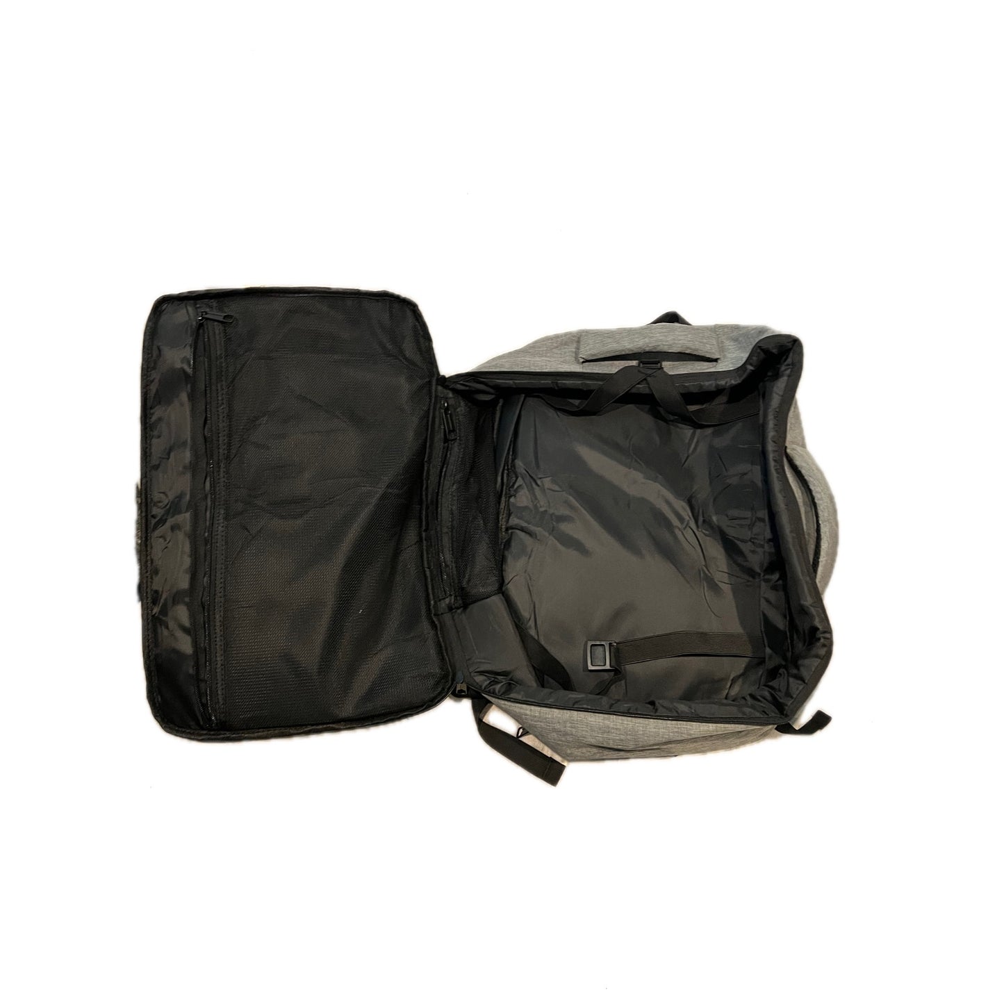 Target Clamshell Gray Black Padded Backpack 20" Tall
