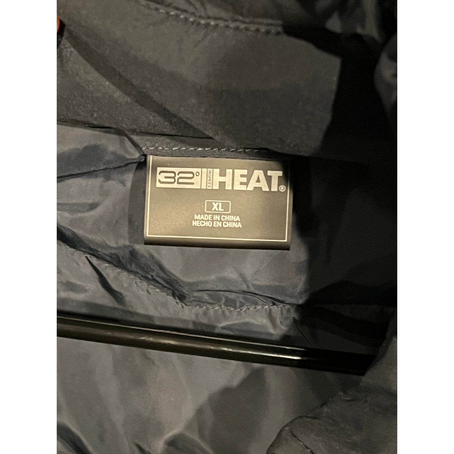 32 Degree Heat Packable Blue Light Puffer Jacket Mens XL