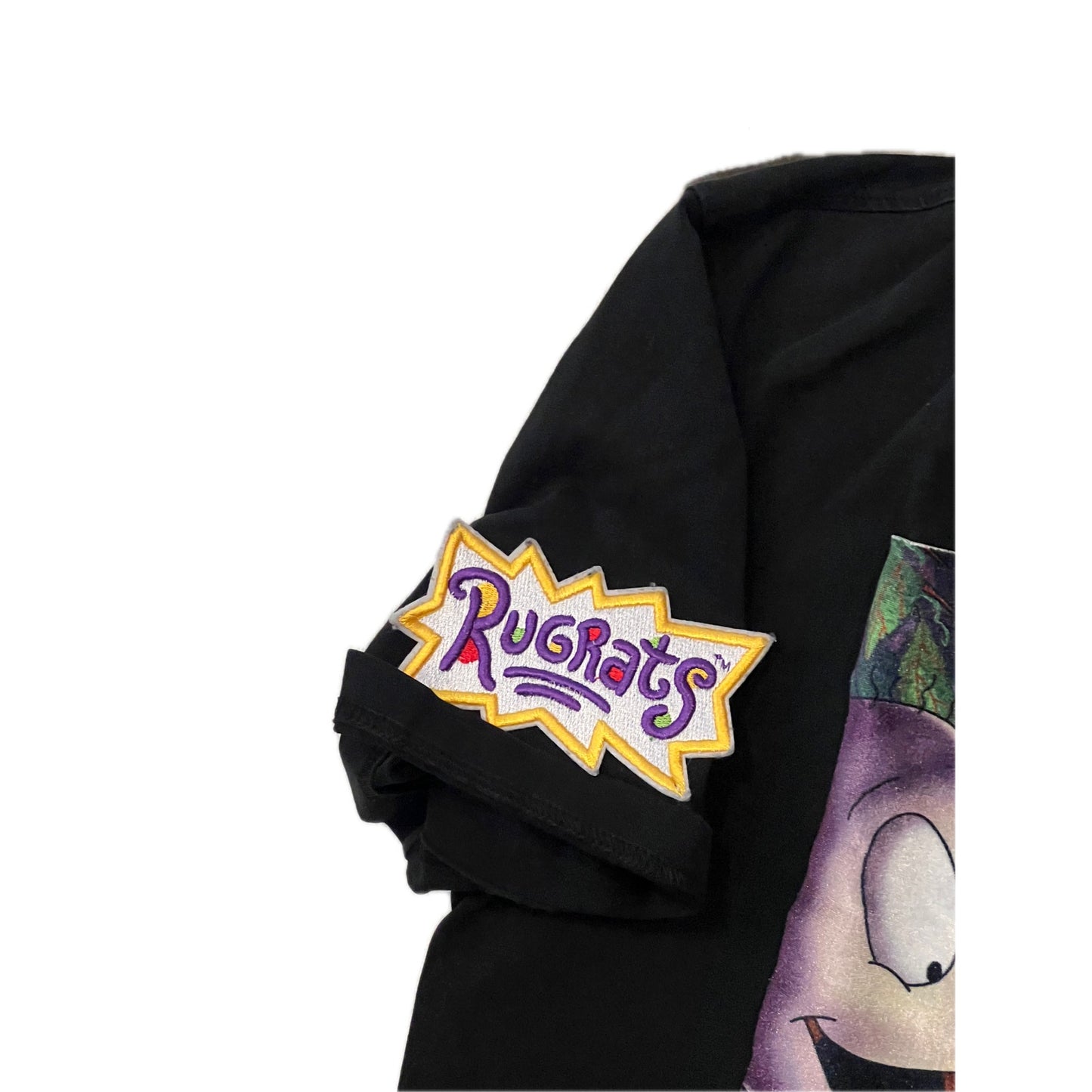 Camiseta Negra Rugrats It's Lit para Hombre Talla M