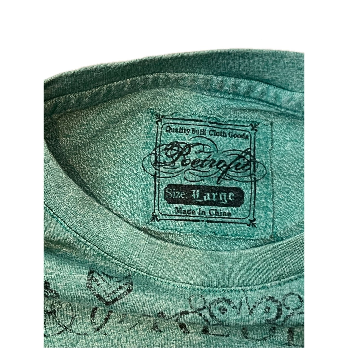 T-shirt vert Retrofit Rebel pour homme, taille L