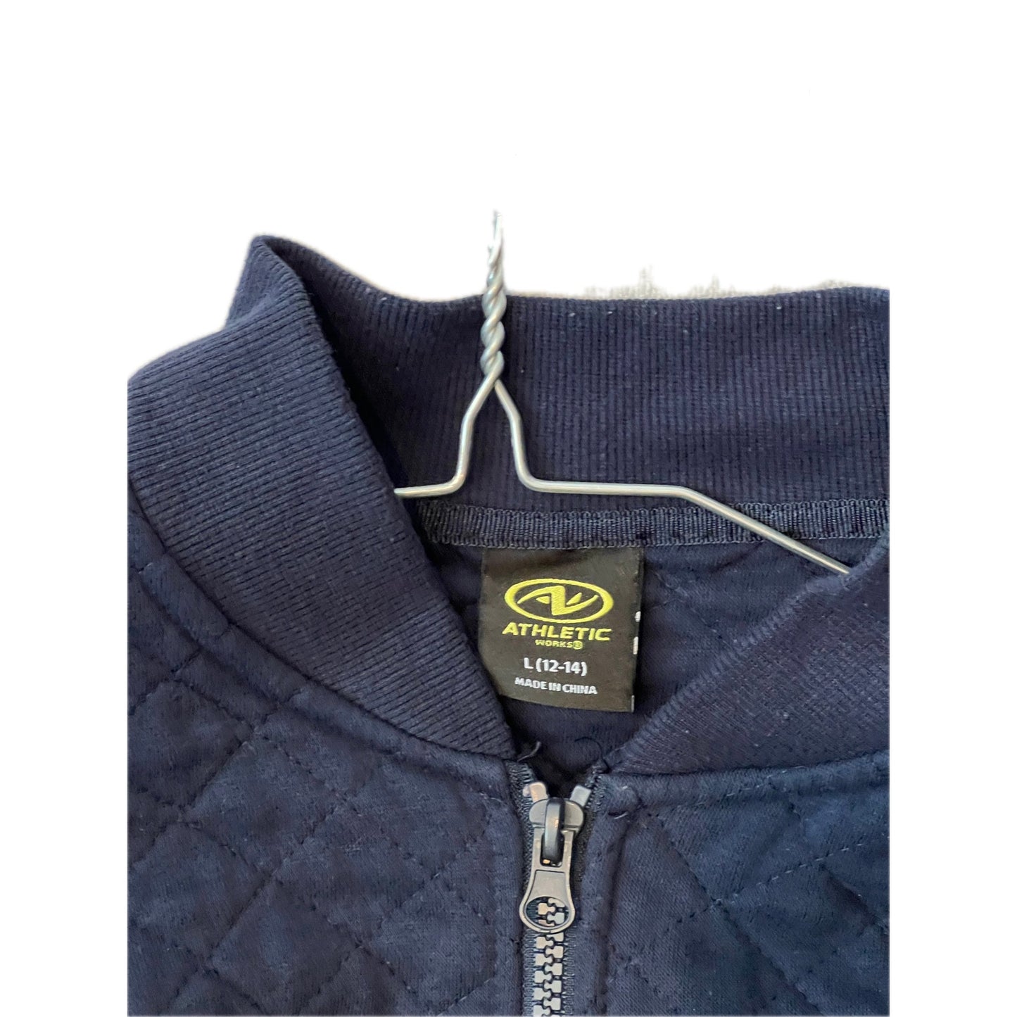 Athletic Works Veste matelassée zippée bleu marine Femme Grande Taille 12-14