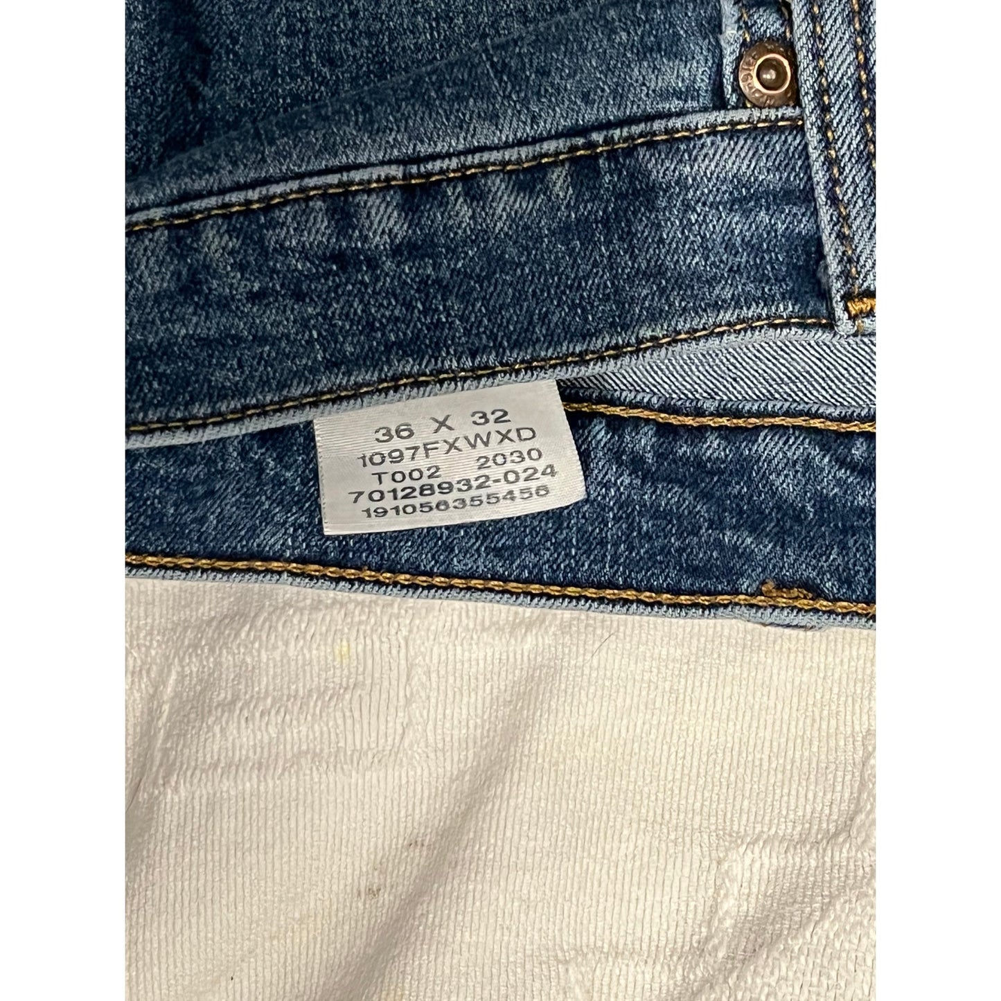 Wrangler Jean droit bleu 36x32