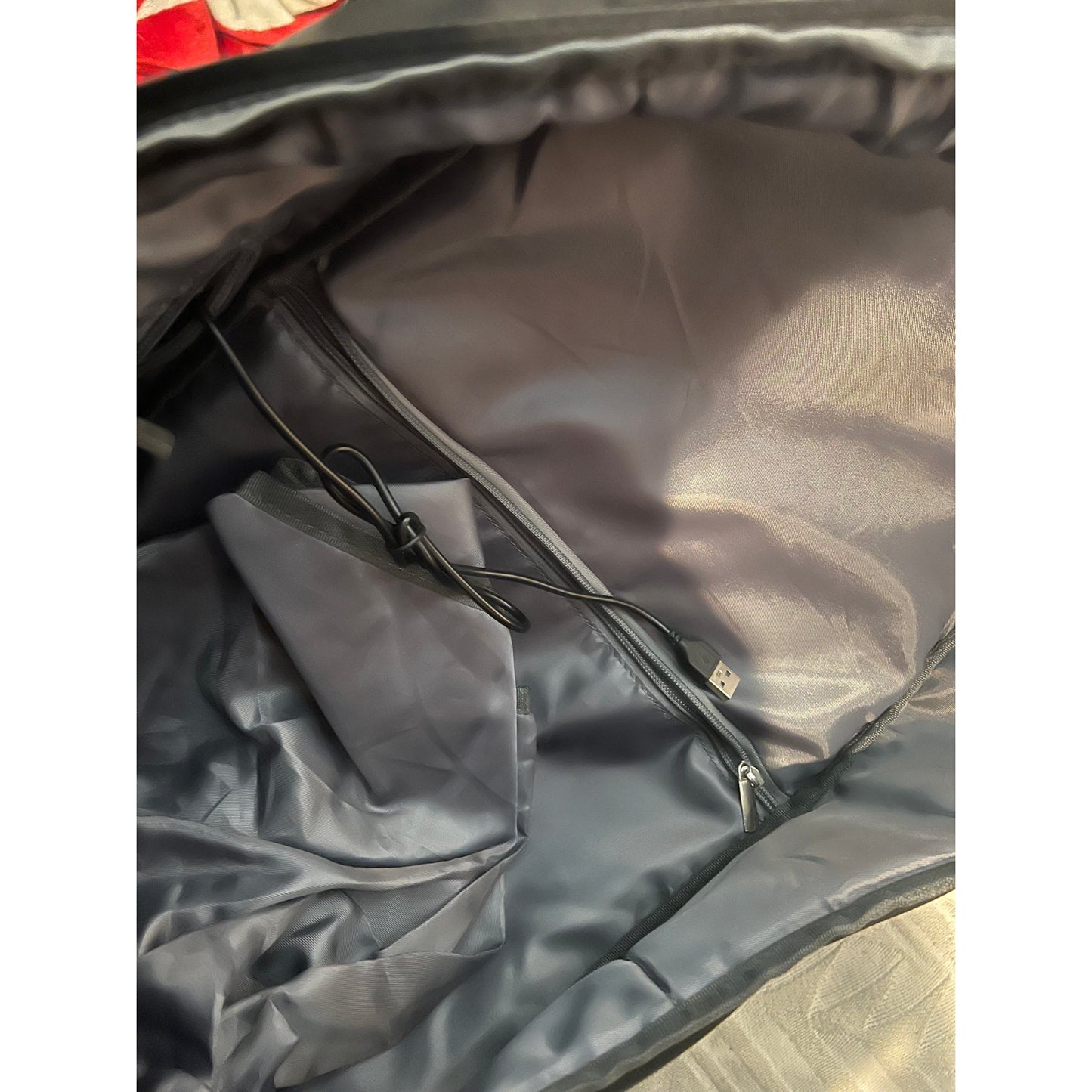 Target Charging Clamshell Gray Padded Charging Backpack