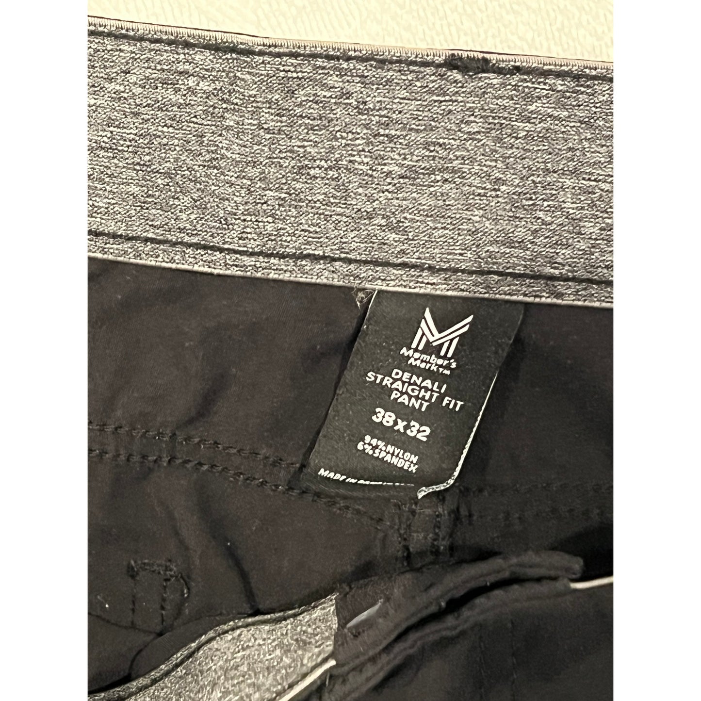 Members Mark Pantalon Denali noir homme 38x32