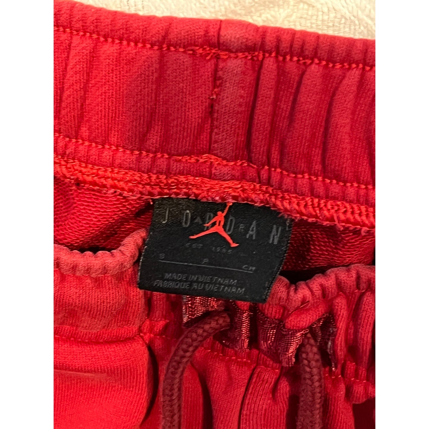 Nike Air Jordan Red Cuffed Sweatpants Joggers Mens Small