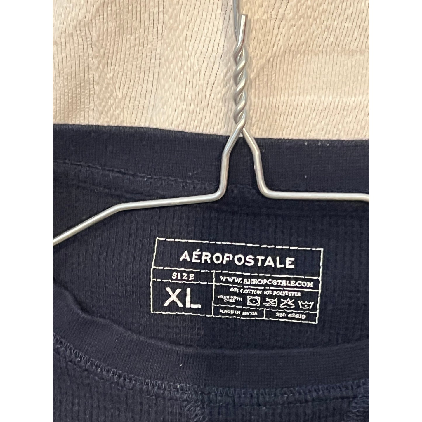 Aeropostale Men's Crewneck Sweatshirt - Navy Blue - Size XL