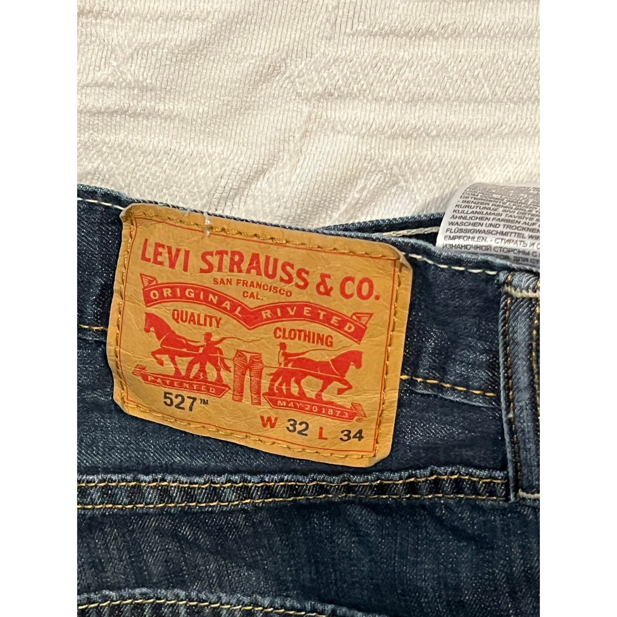 Levi's 527 Slim Fit Boot Cut Jeans Mens 32x34