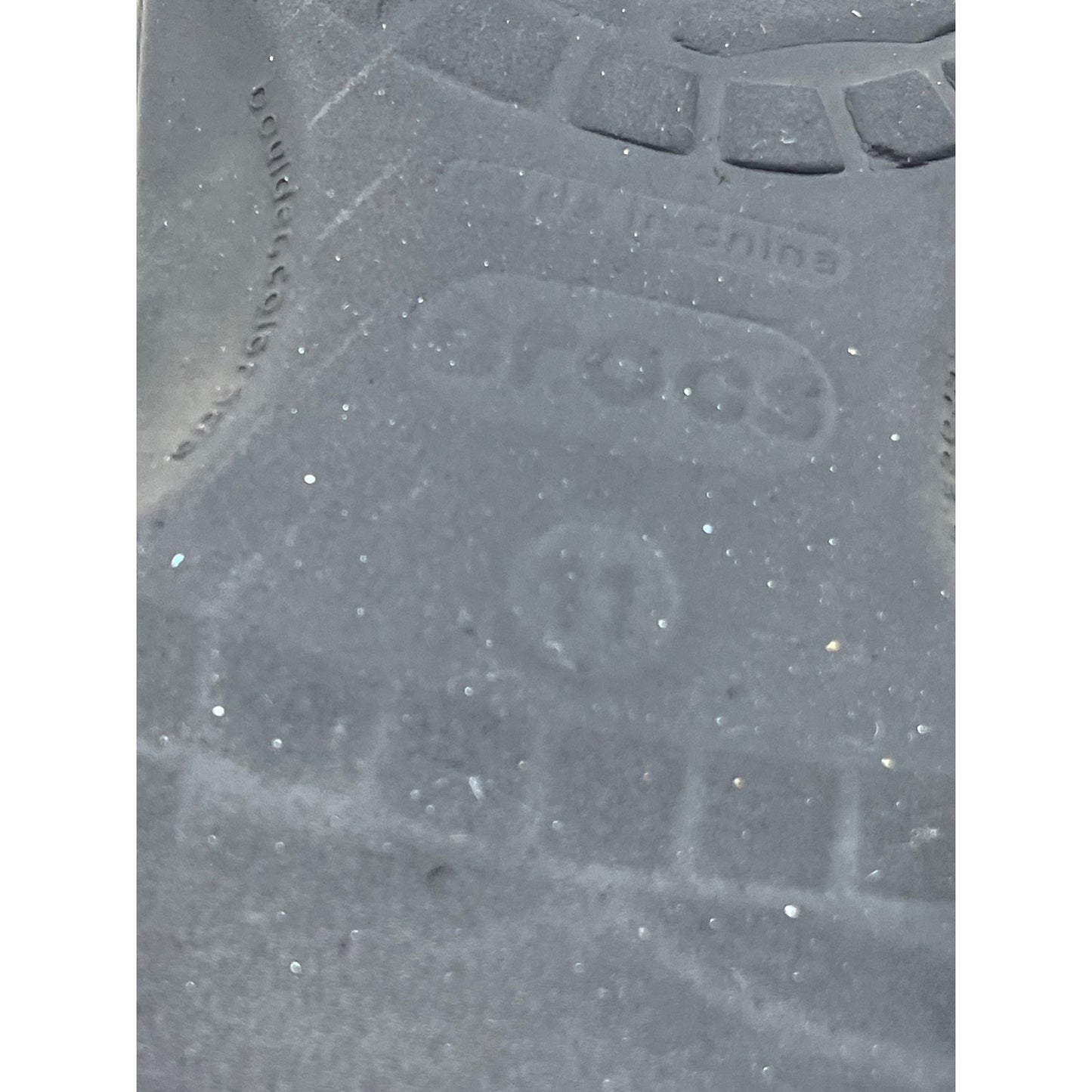Crocs Charcoal Gray Clog Sandals Mens 11 Womens 13