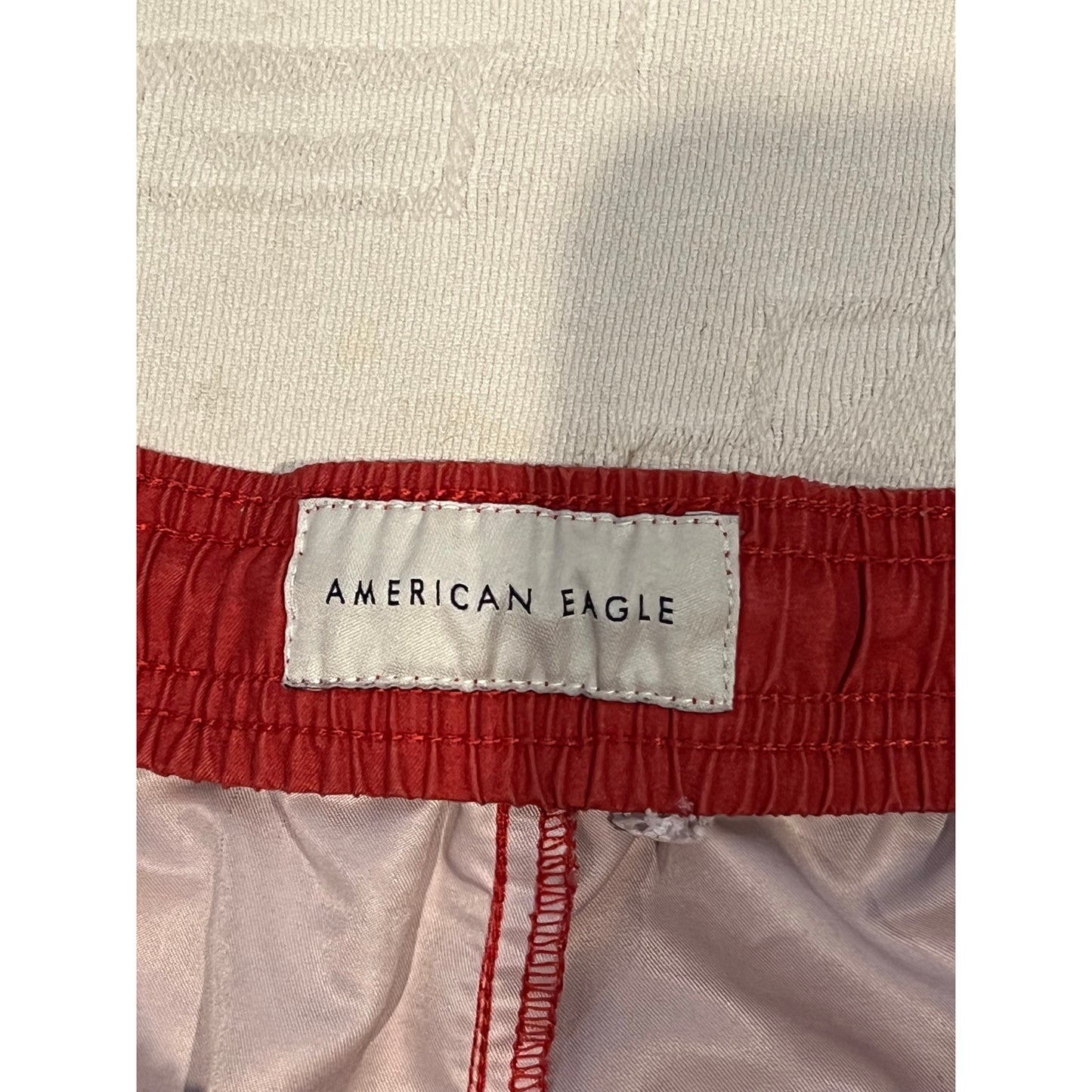 American Eagle Orange/Rus Board Swim Shorts Mens Large