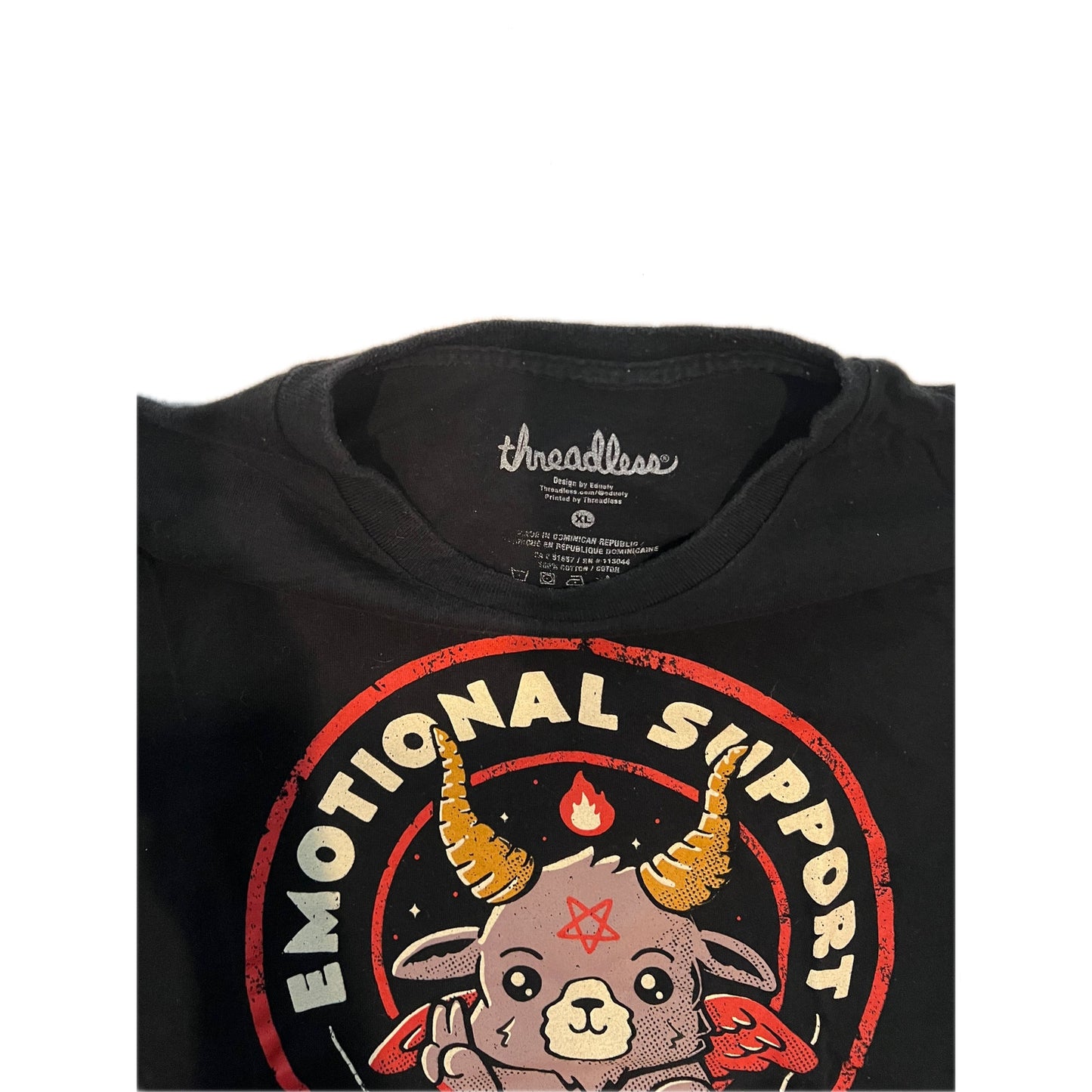 Threadless National Support Demon Black T-Shirt Mens XL