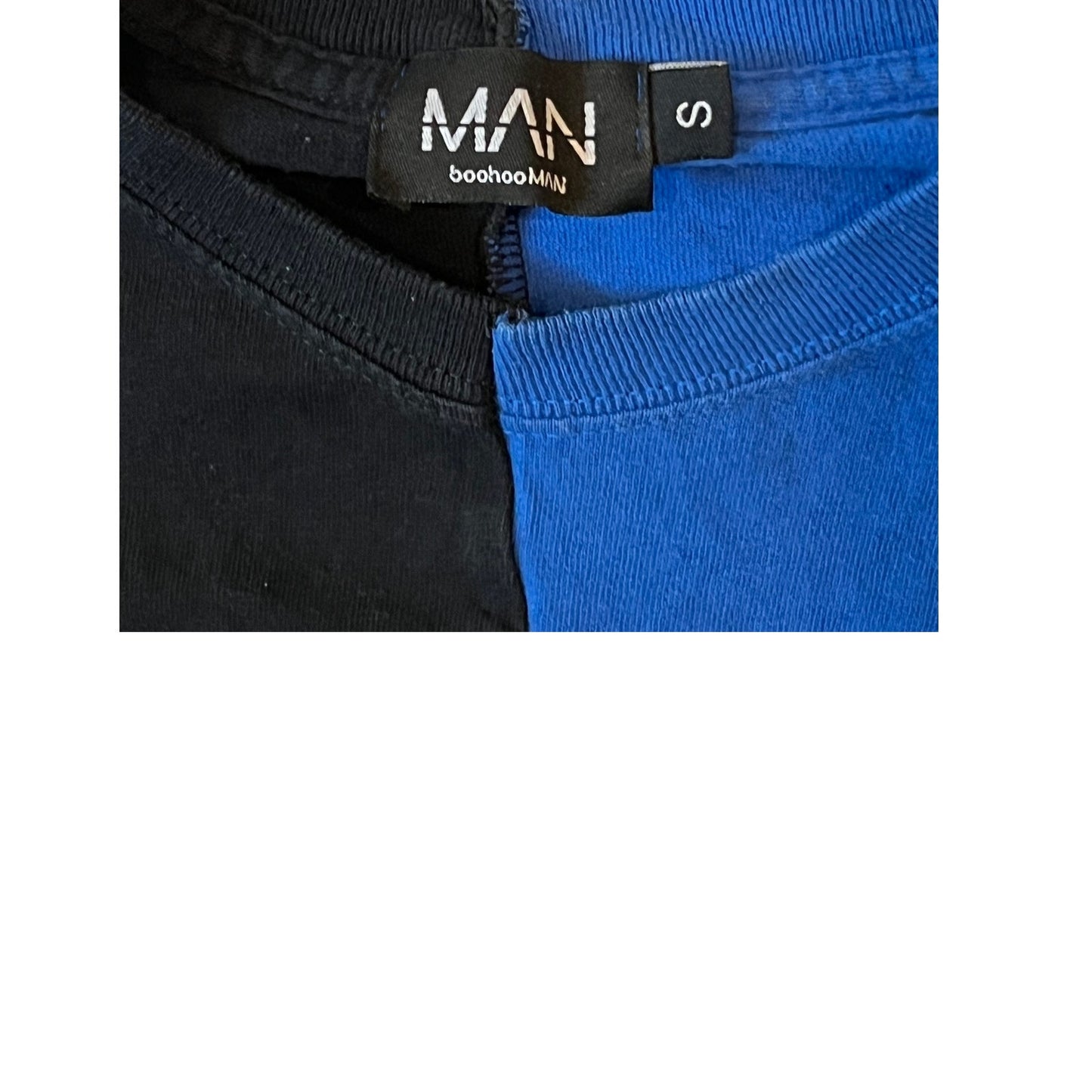 BooHooMan Chicago Blue Black T-Shirt Mens S