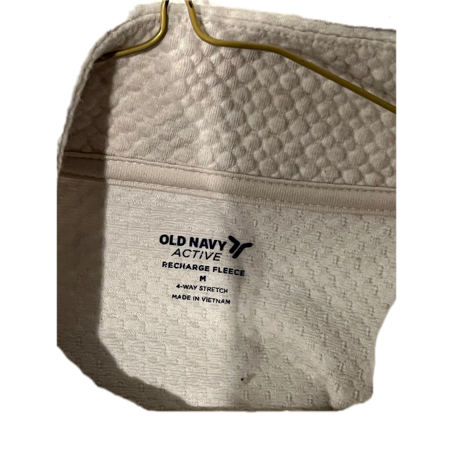 Old Navy Active Re-Charge Forro polar para hombre Talla M, color blanco