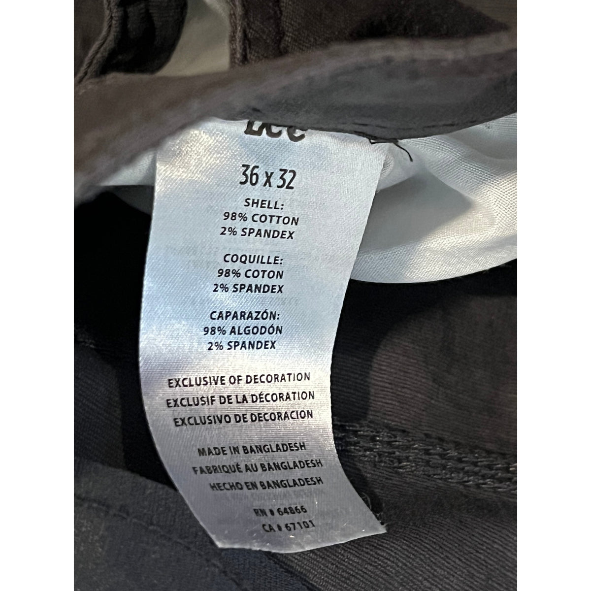 Lee Workwear Carpenter Cargo Jeans Mens 36x32