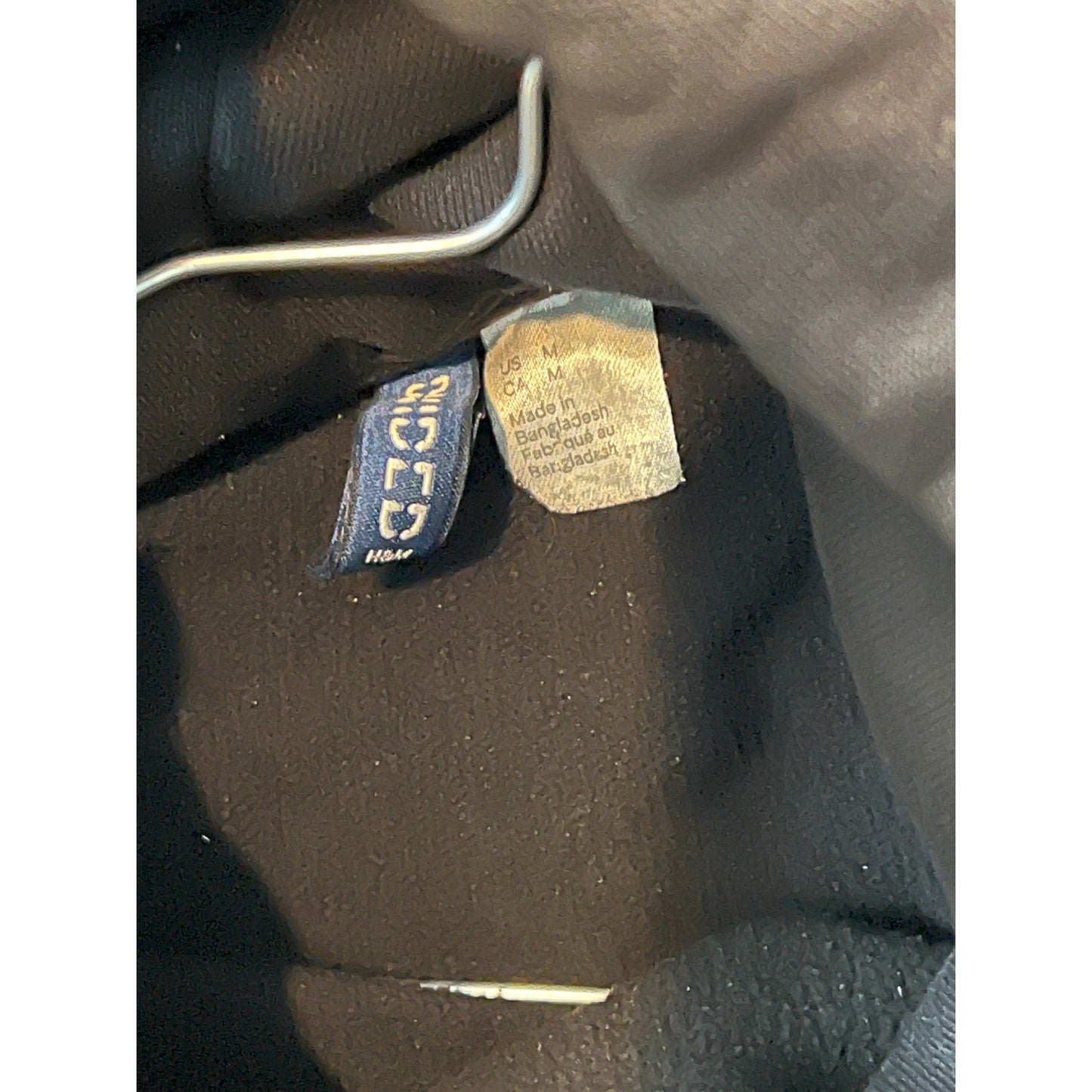 Divided H&M Toujours le sweat à capuche noir de niveau supérieur pour homme, taille M