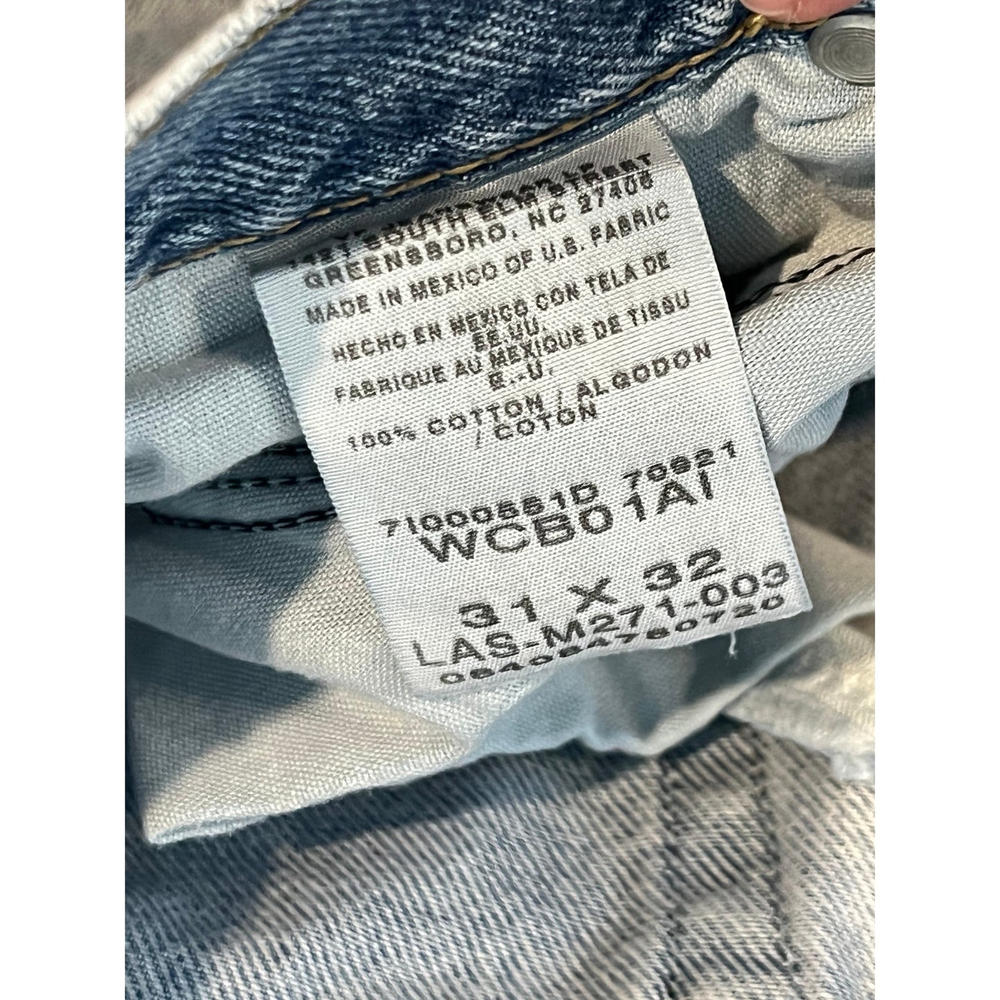 Wrangler Straight Fit Jeans Mens 31x32