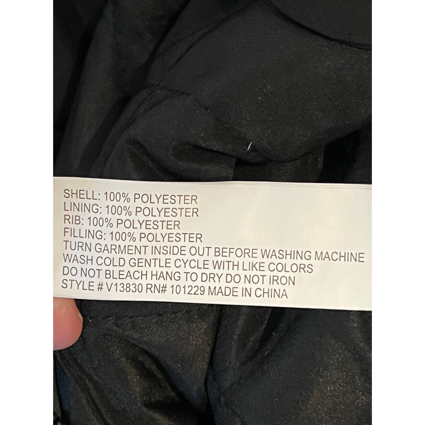 Stoosh Black Bomber Jacket Mens L