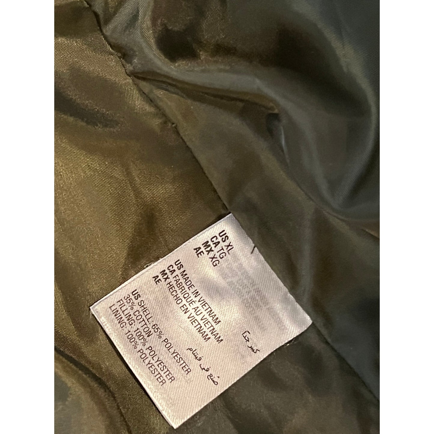 Sun + Stone Forest Theme Puffy Jacket Mens XL