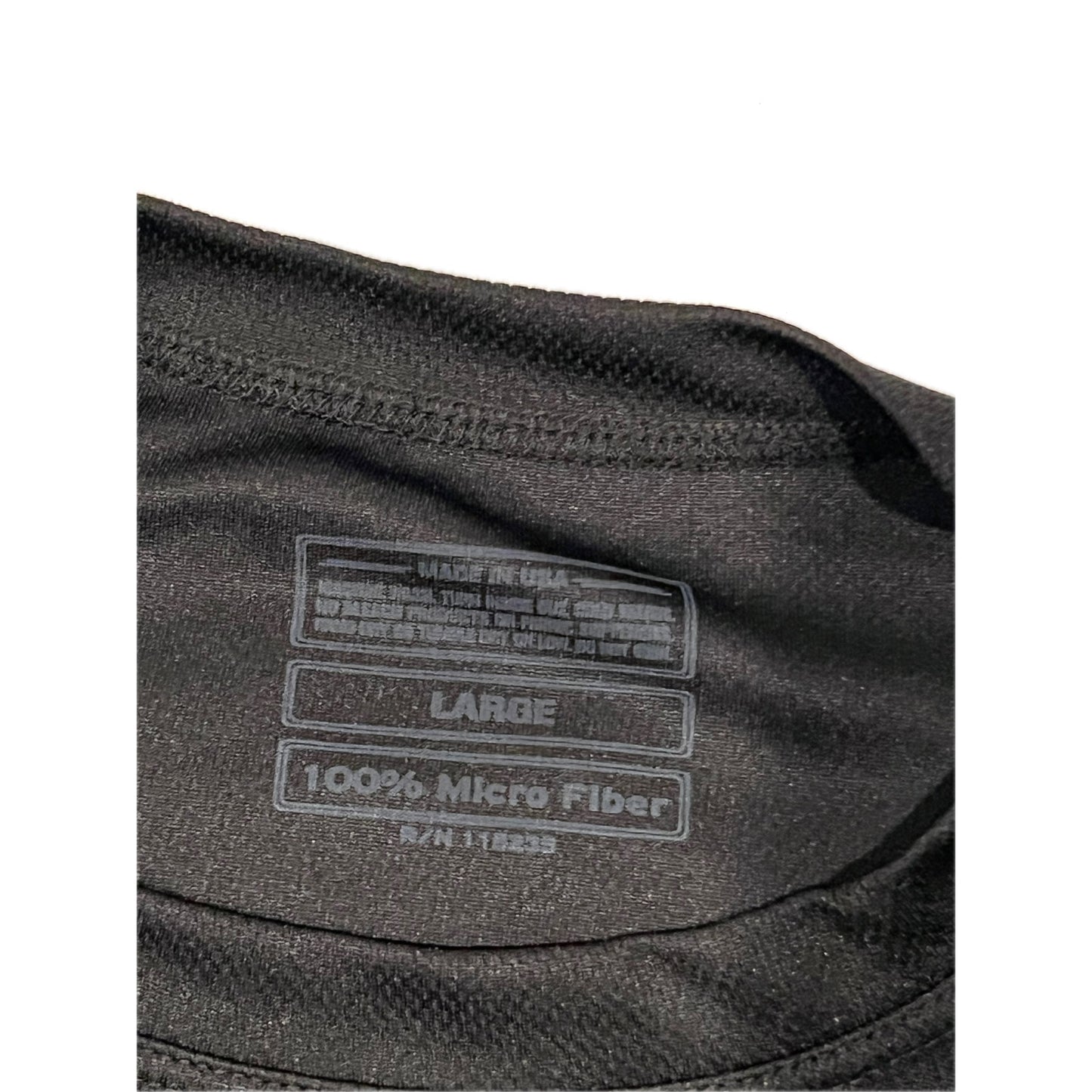 US Army Black Micro Fiber T-Shirt Mens Large