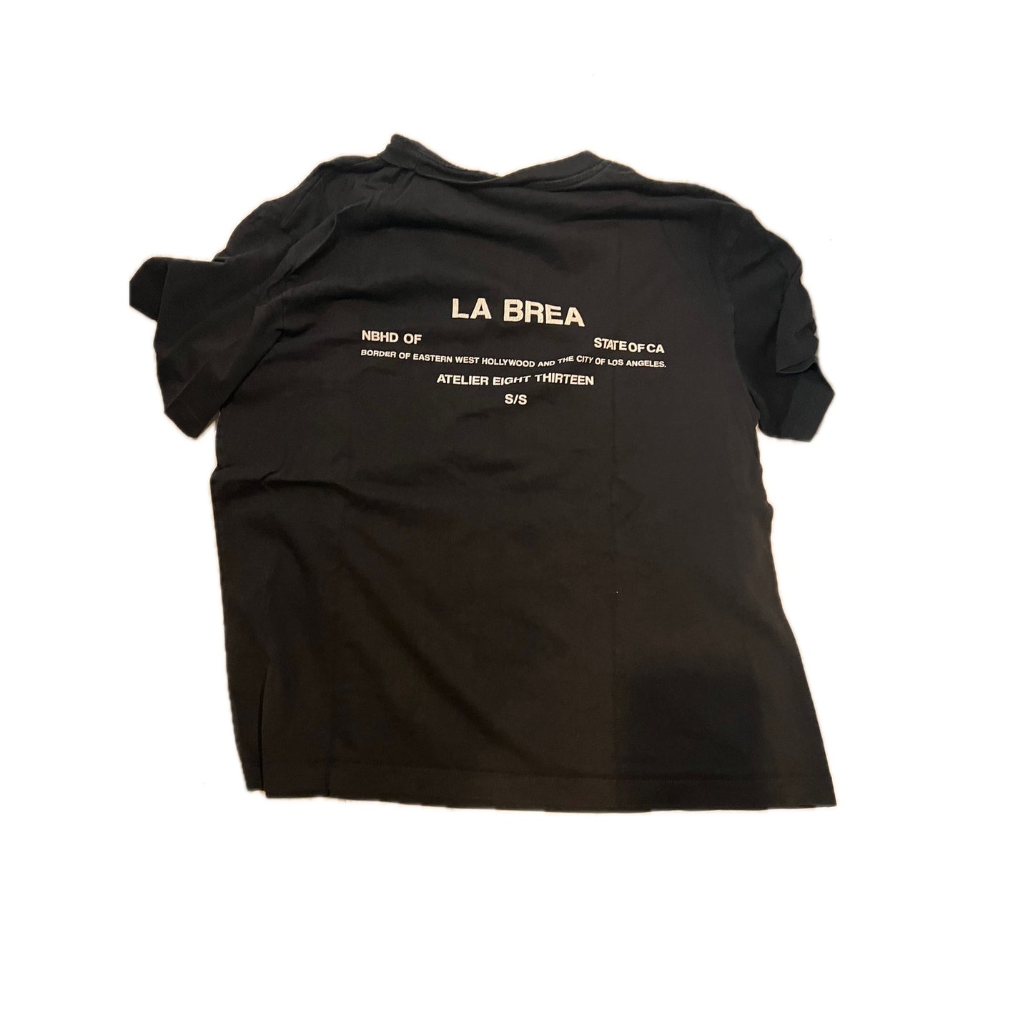H&M La Brea Thick Loose Fit Black T-Shirt Mens L