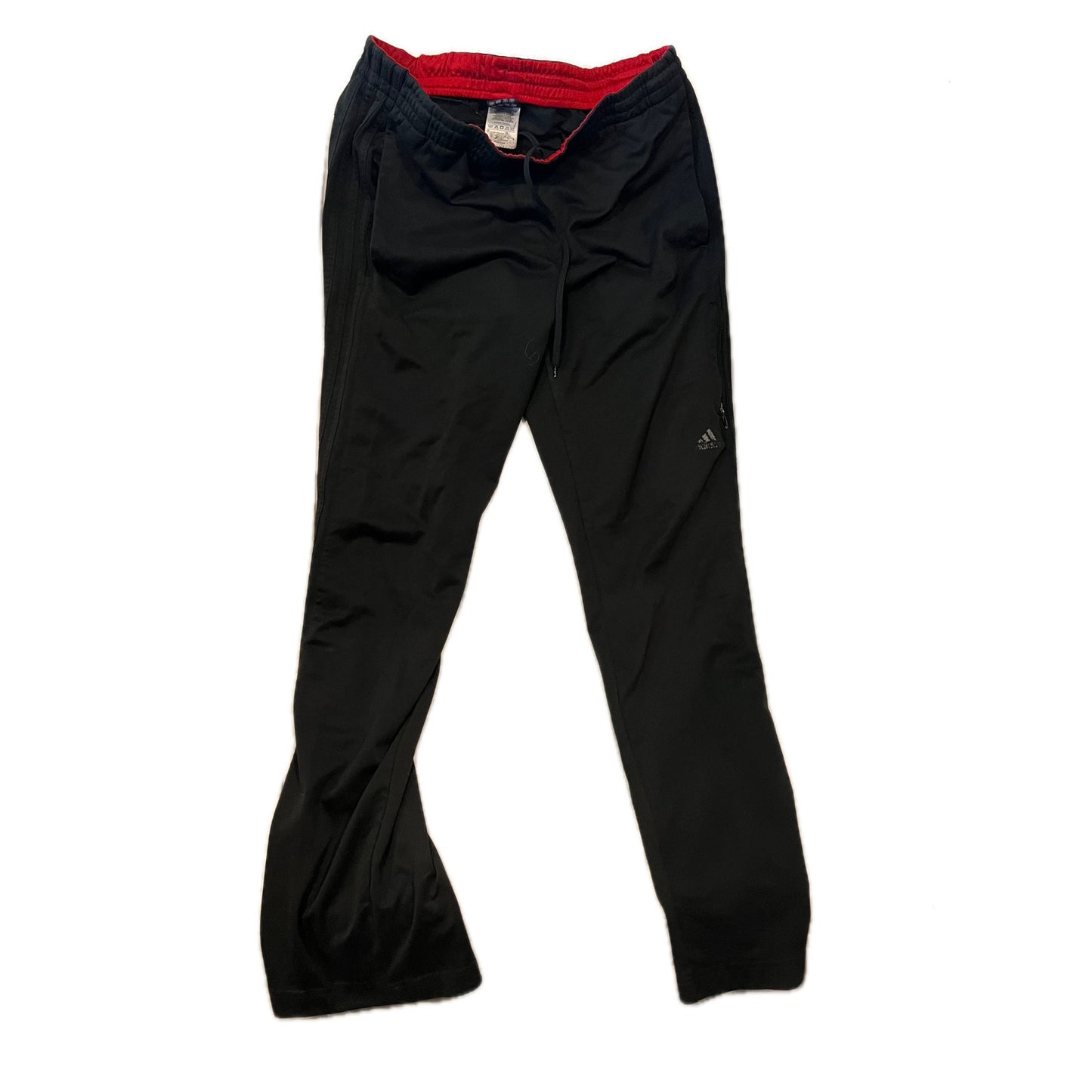 Adidas Black Red Track Pants Joggers Mens L