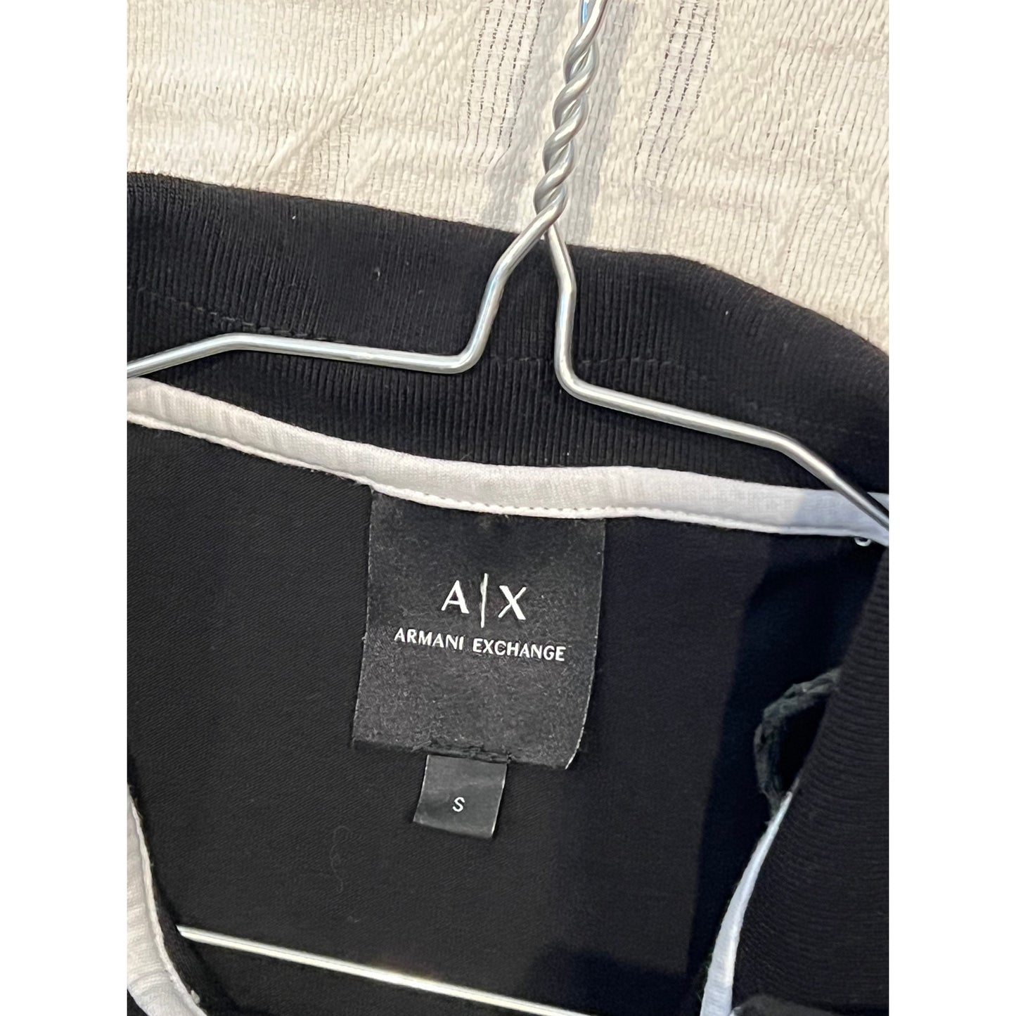 Armani Exchange Black Milano/New York Polo Mens S