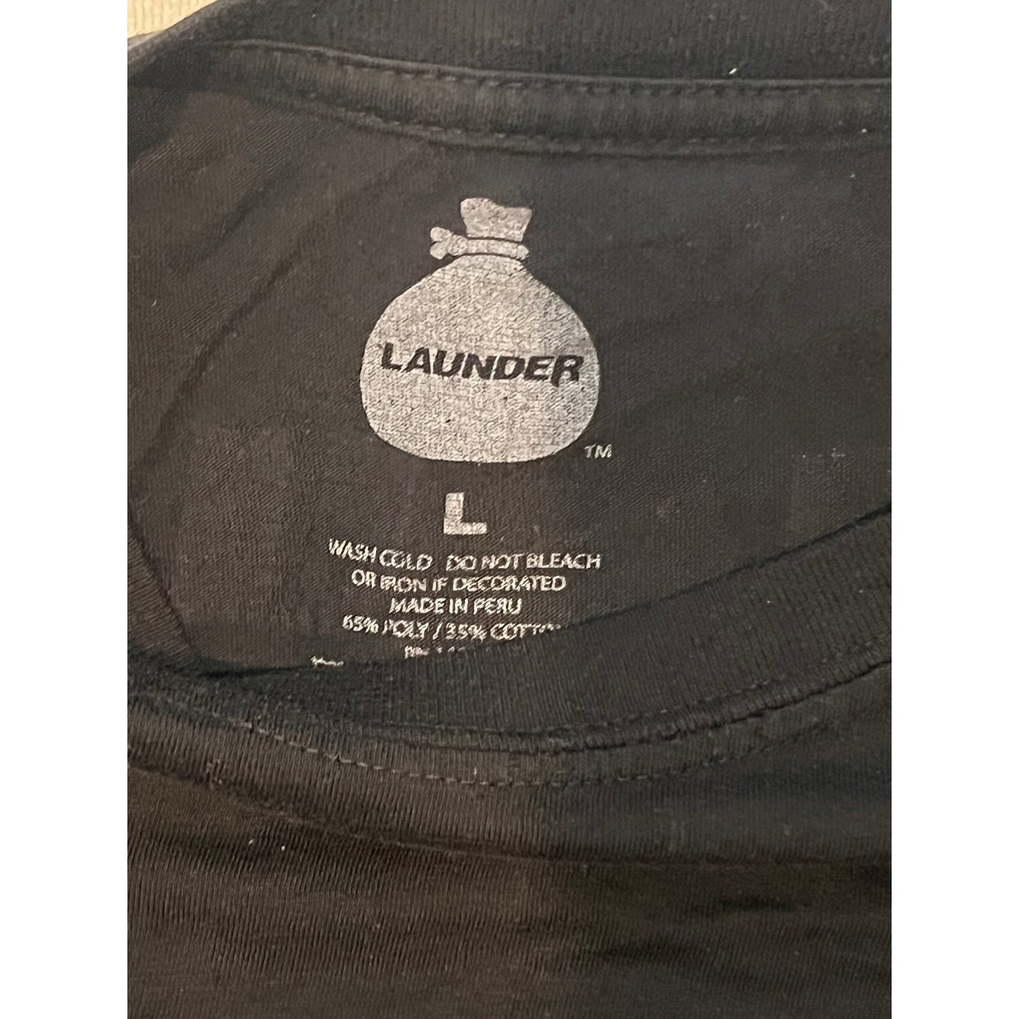 Launder Godzilla Racing Black TShirt Mens L