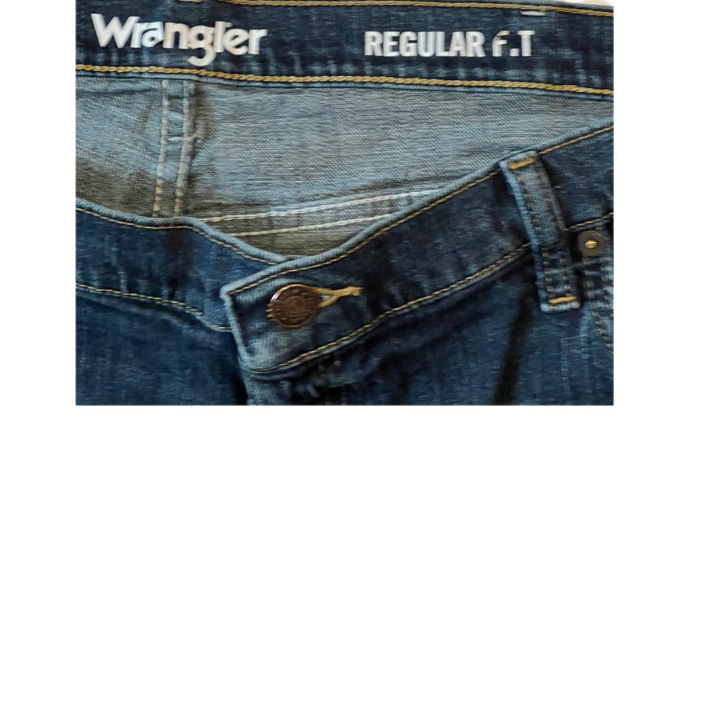 Wrangler Regular Fit Blue Jeans Mens 40x30