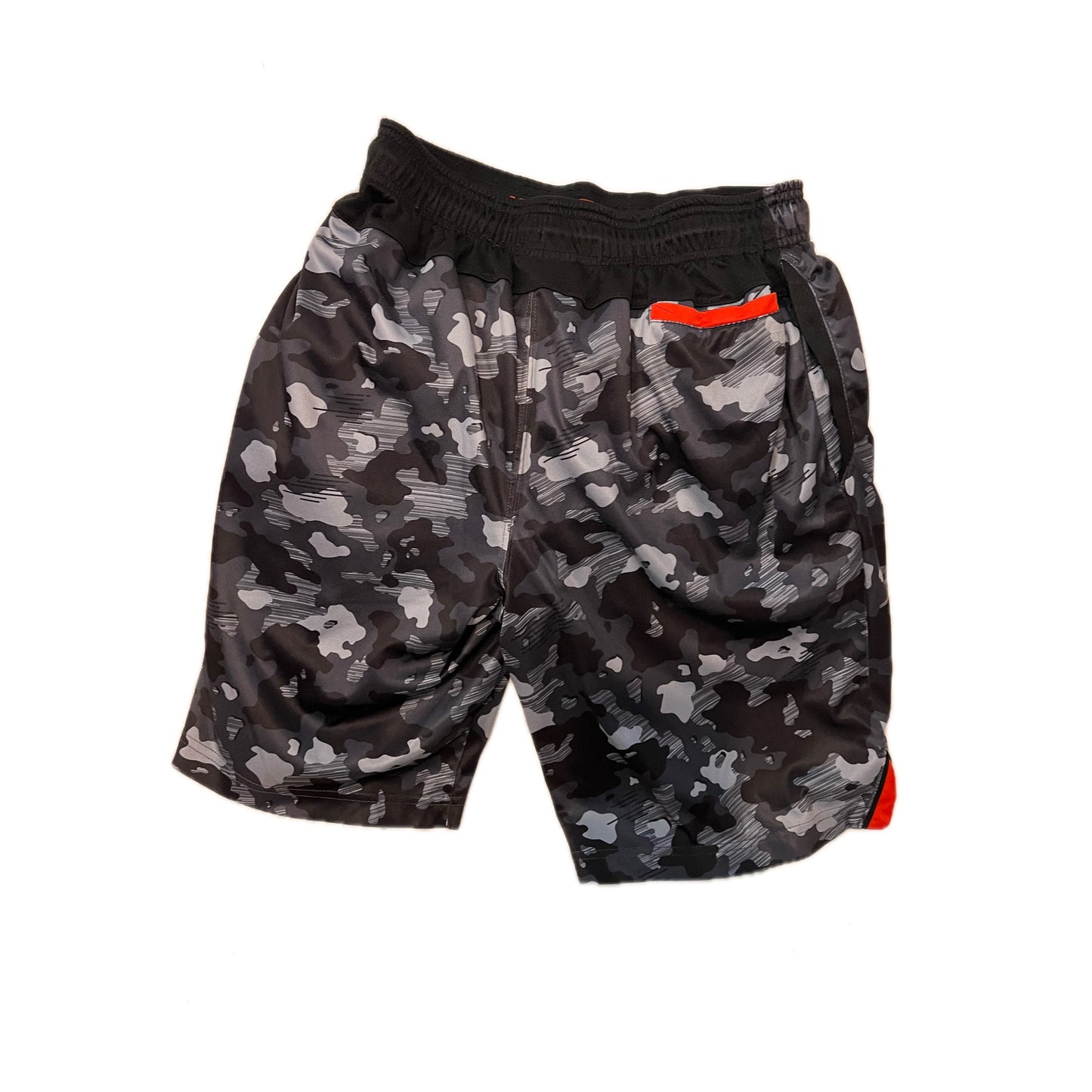 AND1 Gray Camo Black Basketball Shorts Mens S