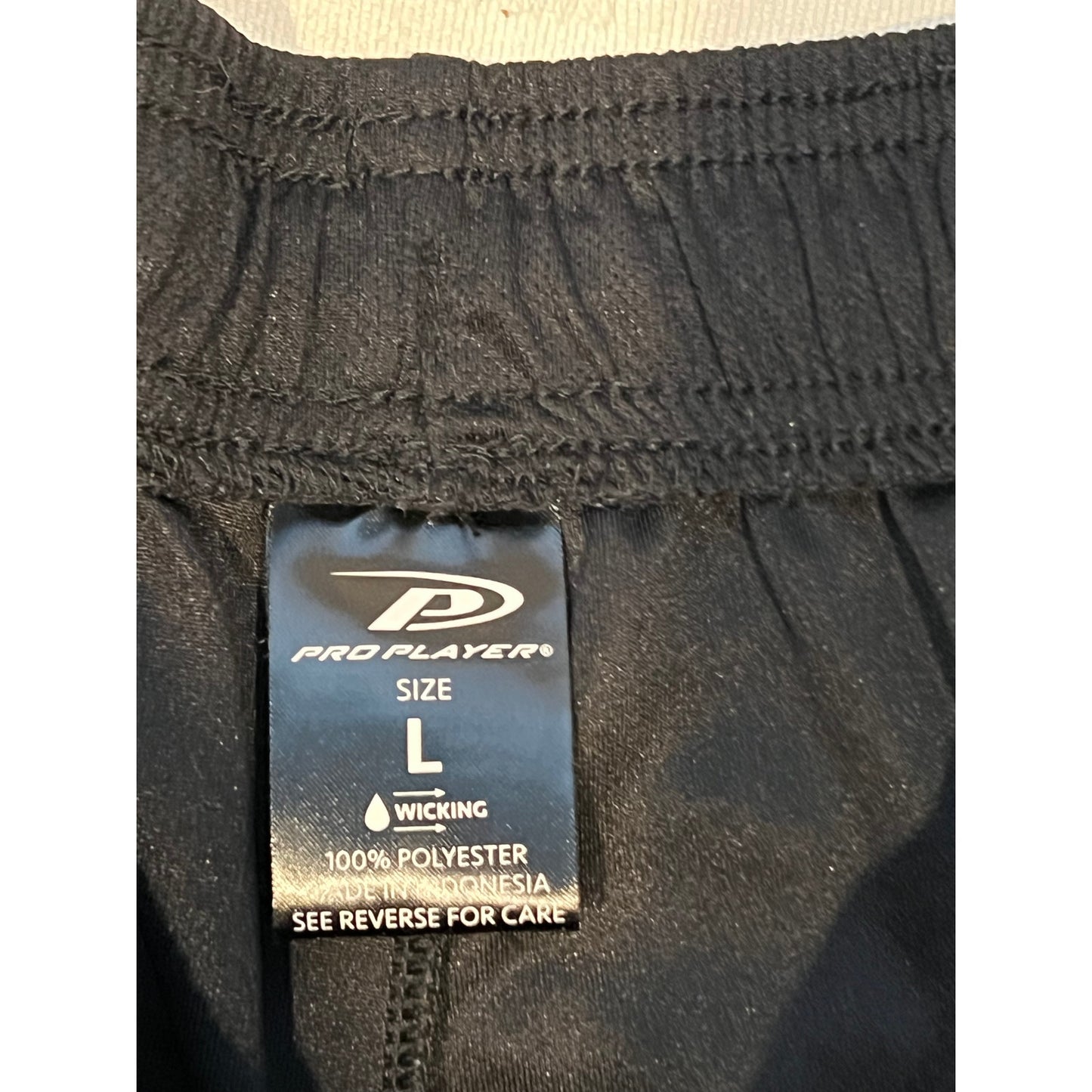 Short d'entraînement Pro Player noir anti-transpiration pour homme, taille L