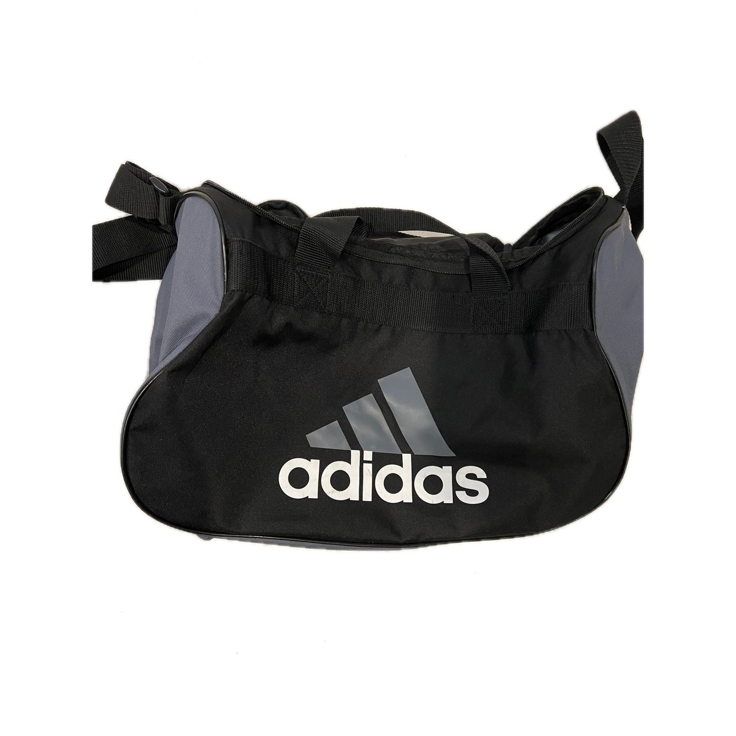 Adidas Defender Small 16"x10"x8" Black Gray Duffel Gym Bag