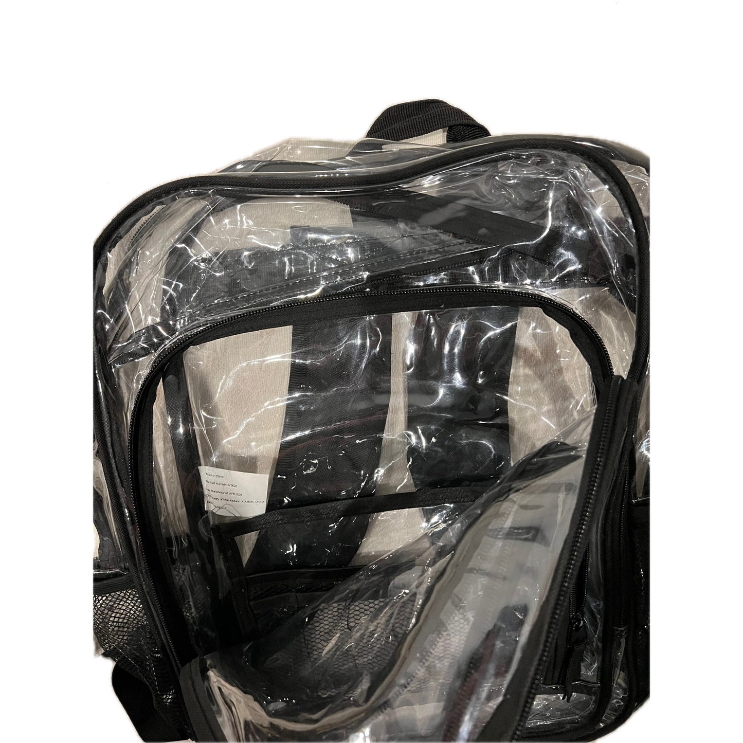 Clear See-Through School Backpack