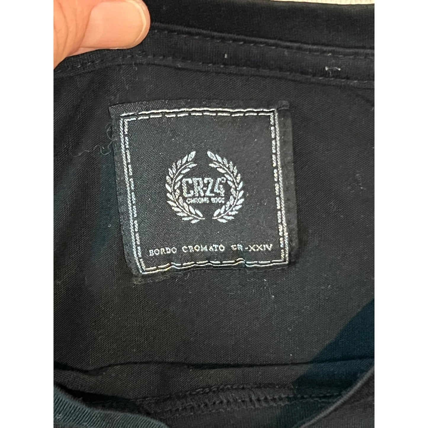 Trust Yourself CR-24 Embossed Black T-Shirt Mens L