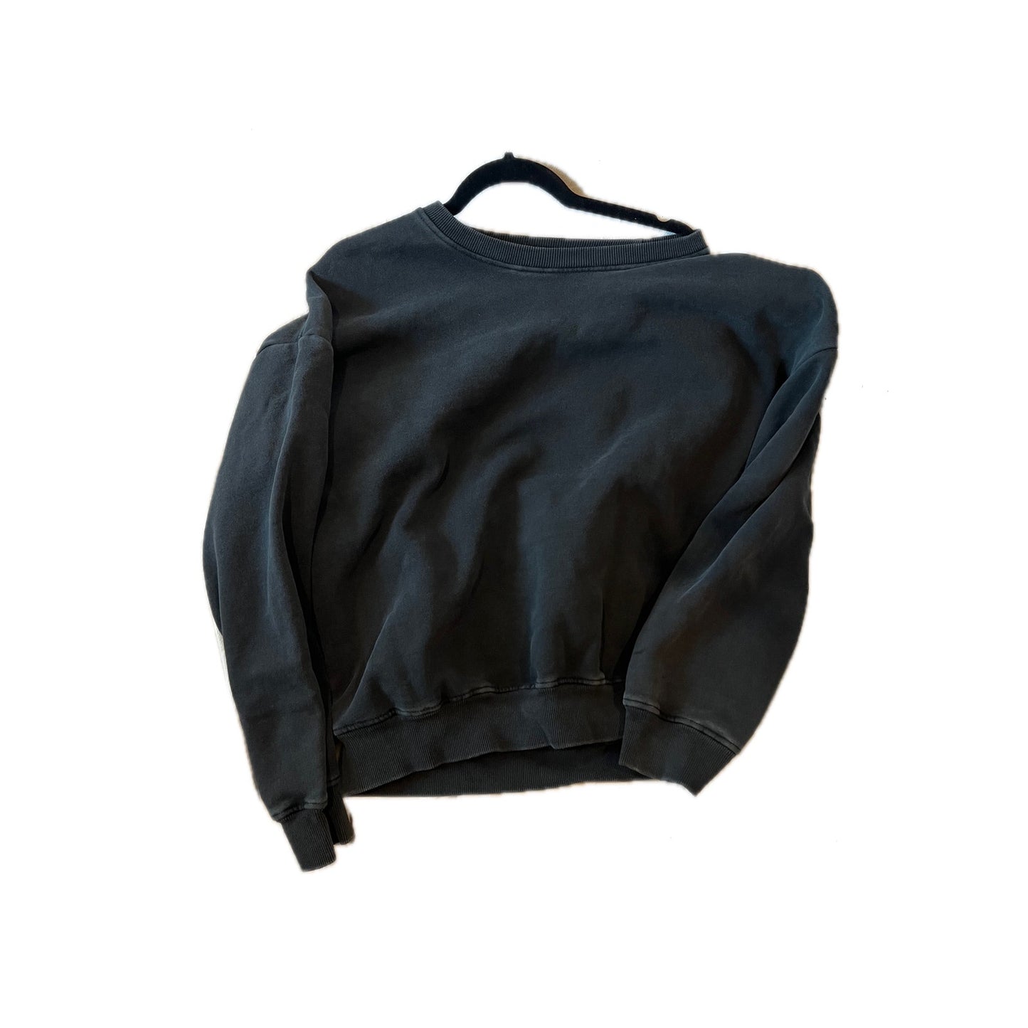 RSQ Oversized Black Crewneck Sweatshirt Mens XL