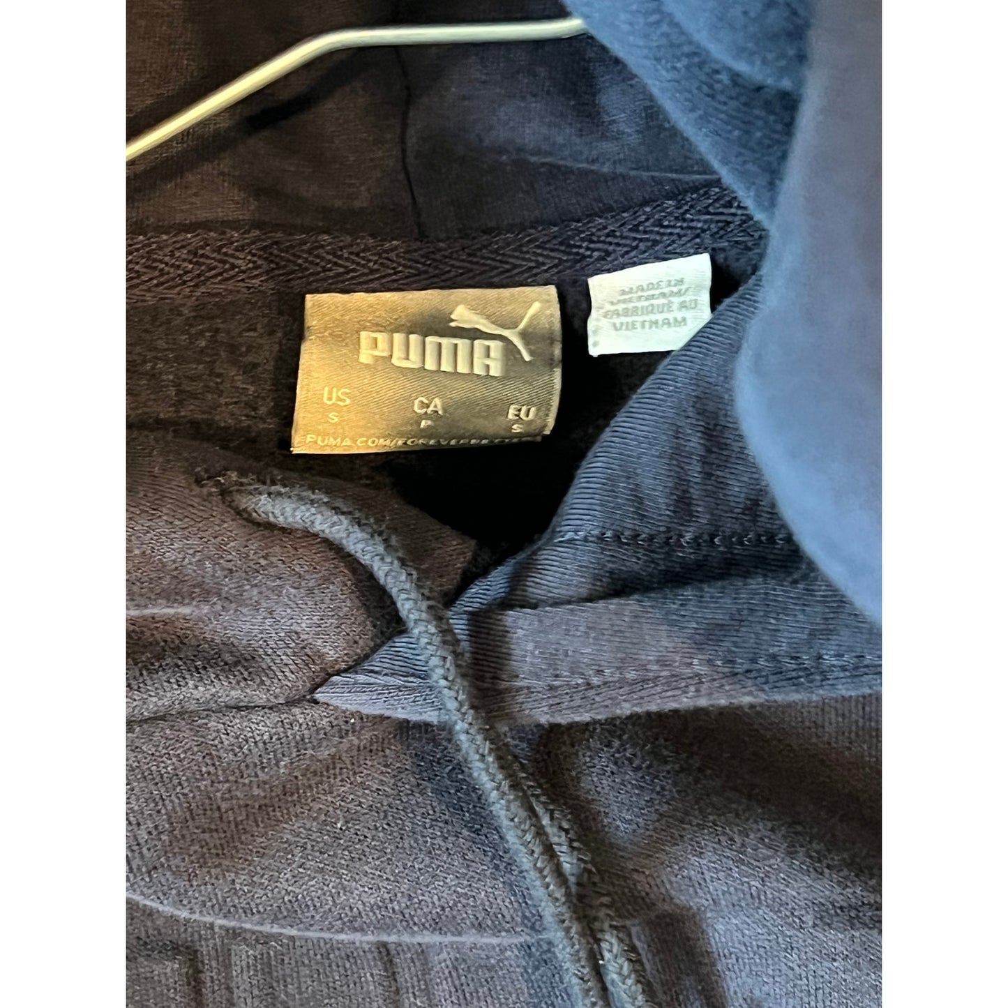 Puma Blue Hoodie Pullover Mens S