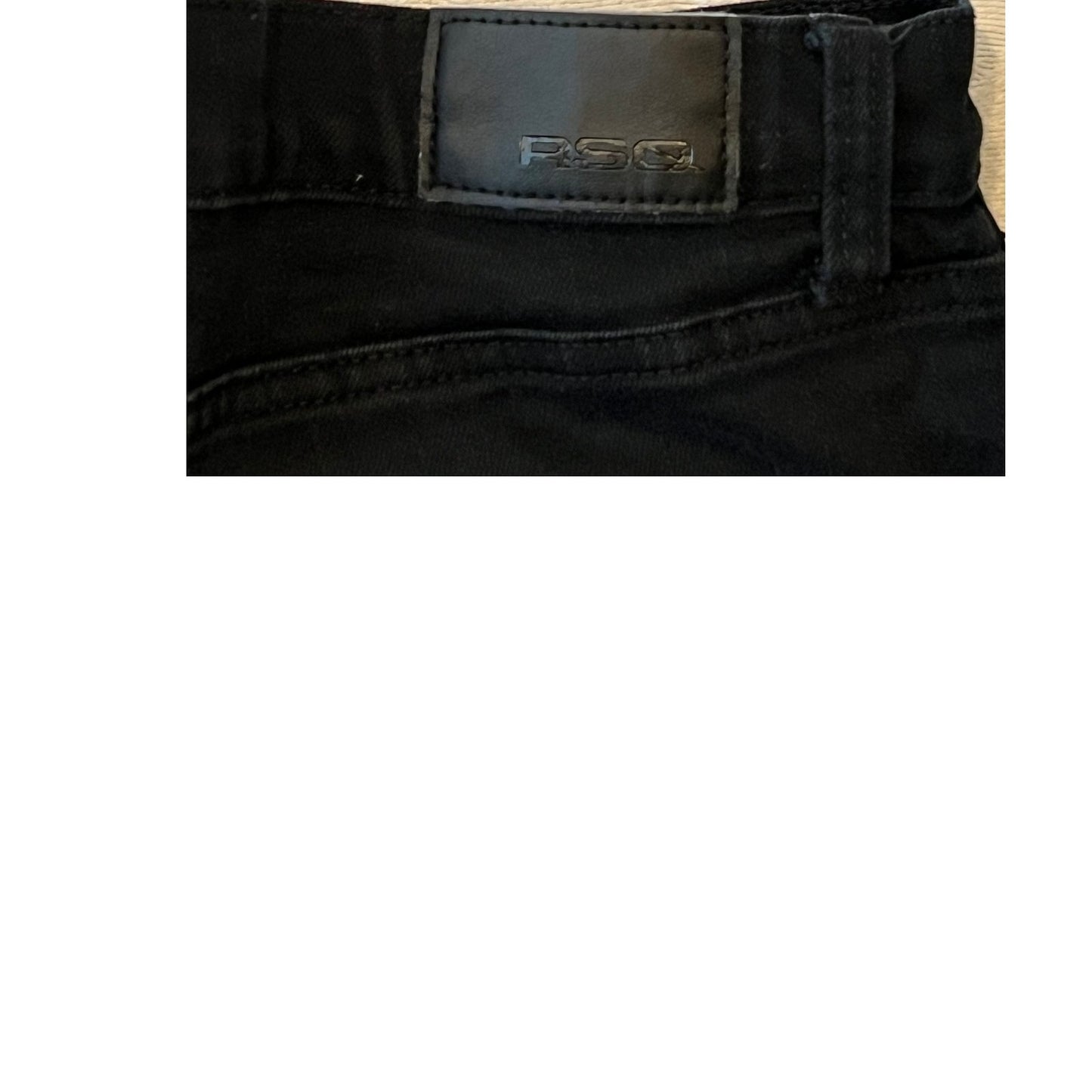 RSQ Taper Slim Black Jeans Mens 32x32