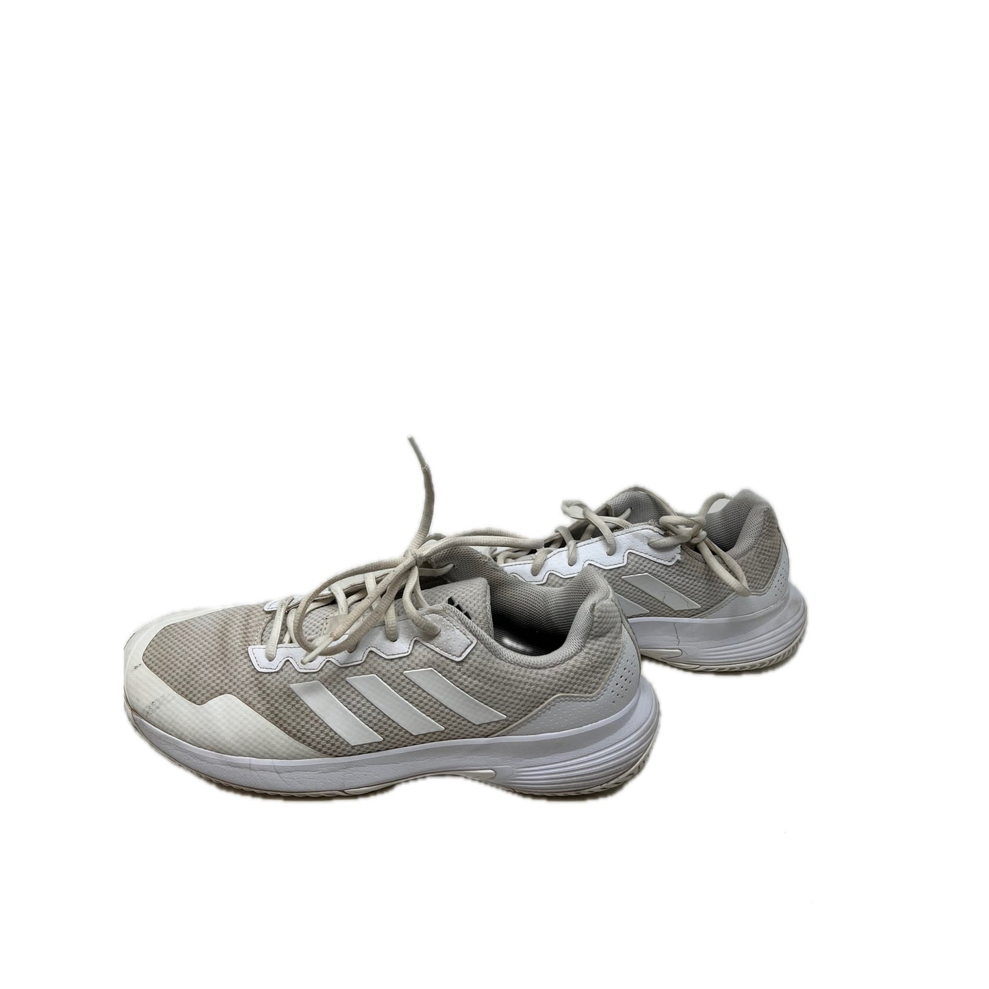 adidas Gamecourt 2.0 Cloud White Matte Silver Mens 10.5