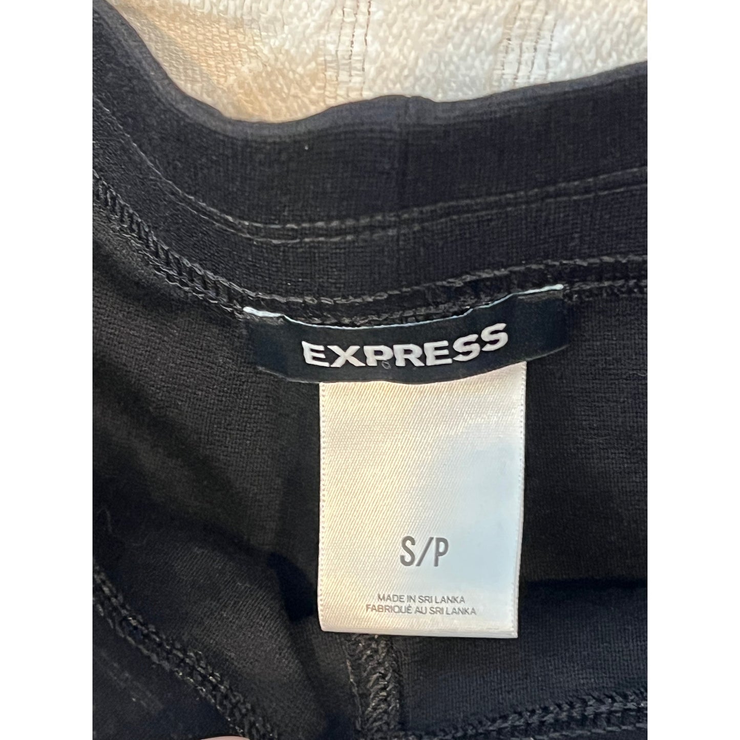 Express Cuffed Ankle Black Leggings Womans Small