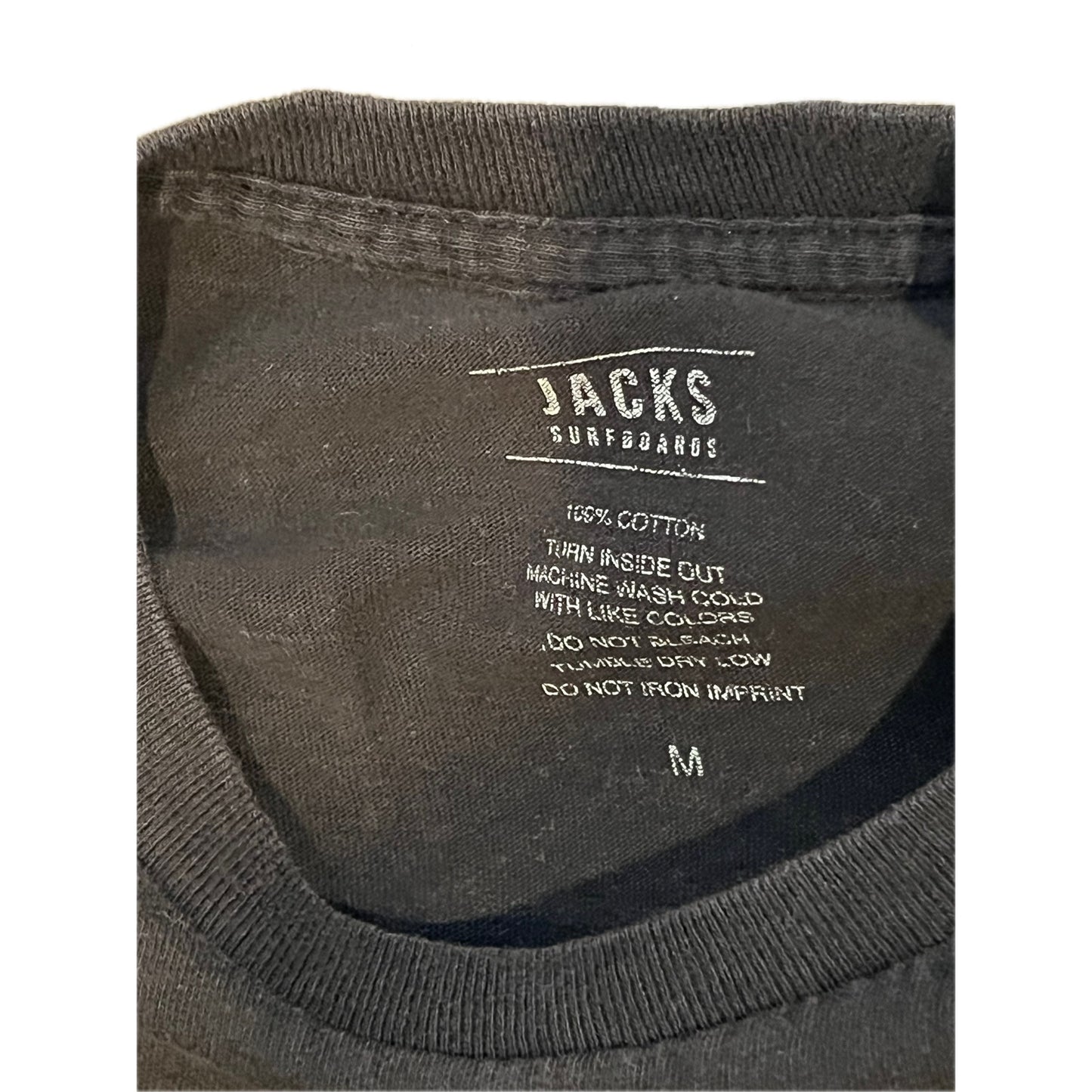 Jack's Surfboards Black T-Shirt Mens Medium