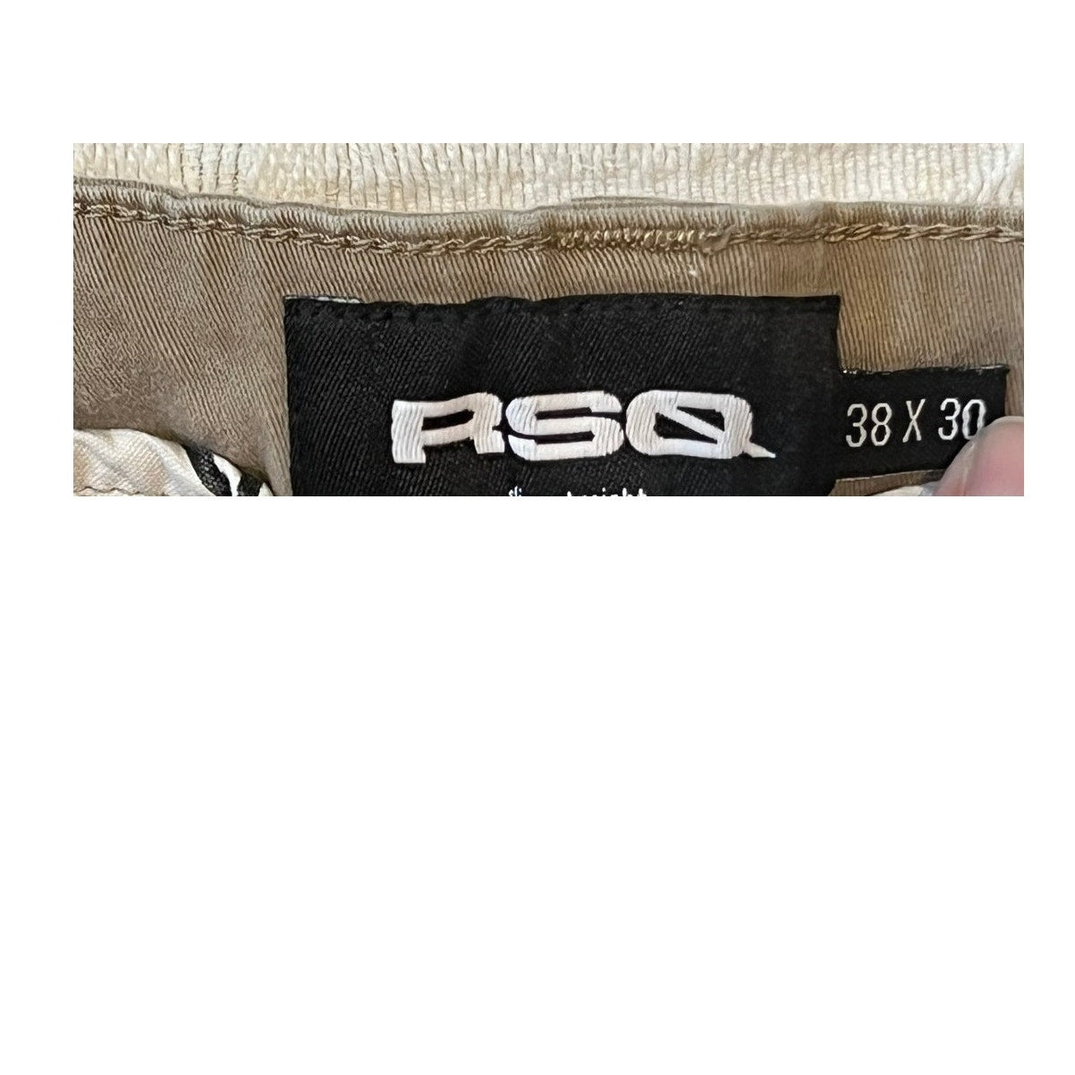 Pantalon Chino RSQ Kaki Homme 38x30