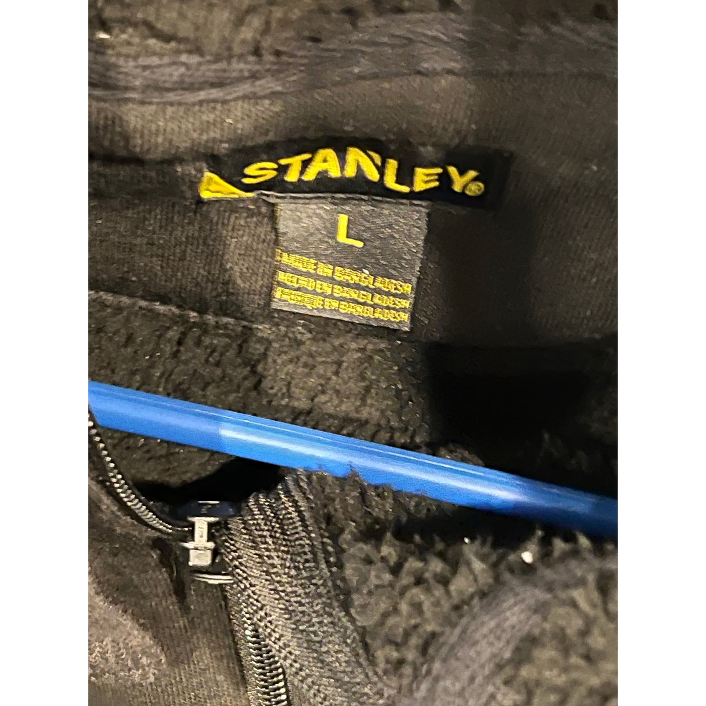 Stanley Full ZIp Black Hoodie Mens L