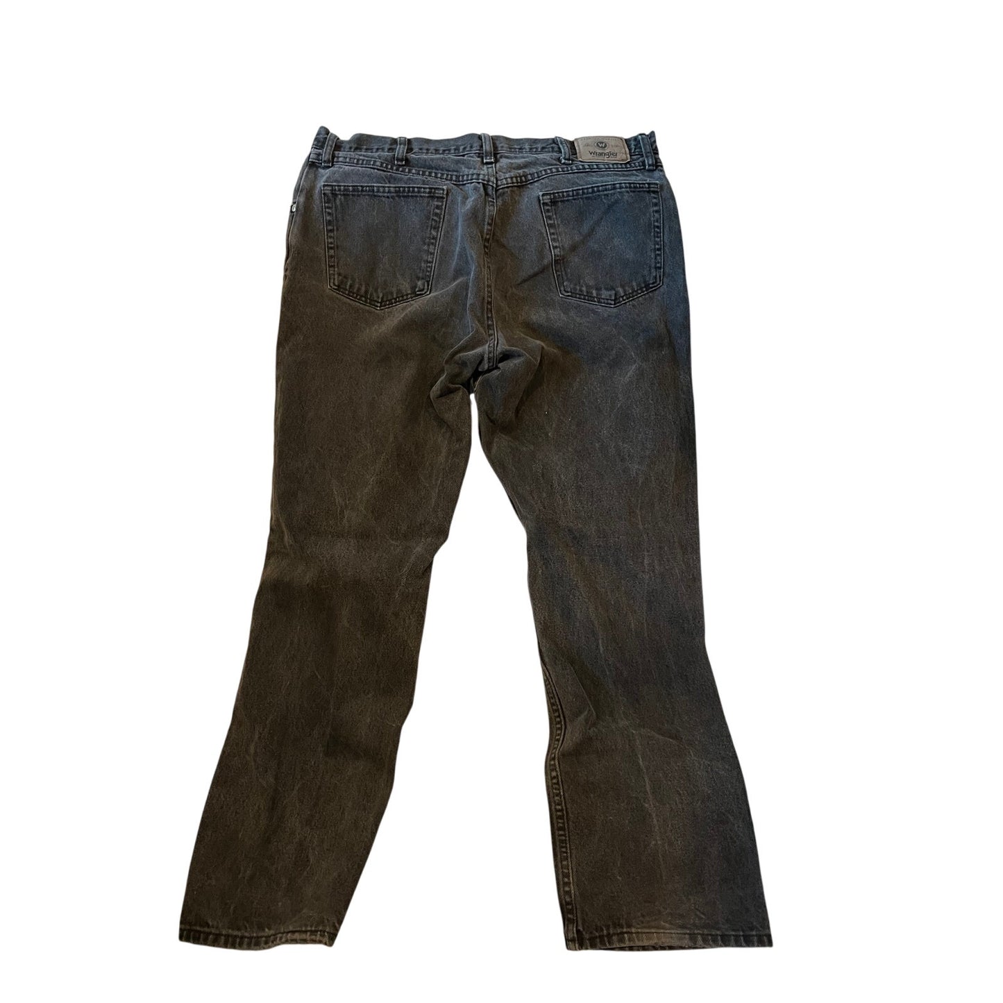 Wrangler Relaxed Fit Black Jeans Mens 38x32
